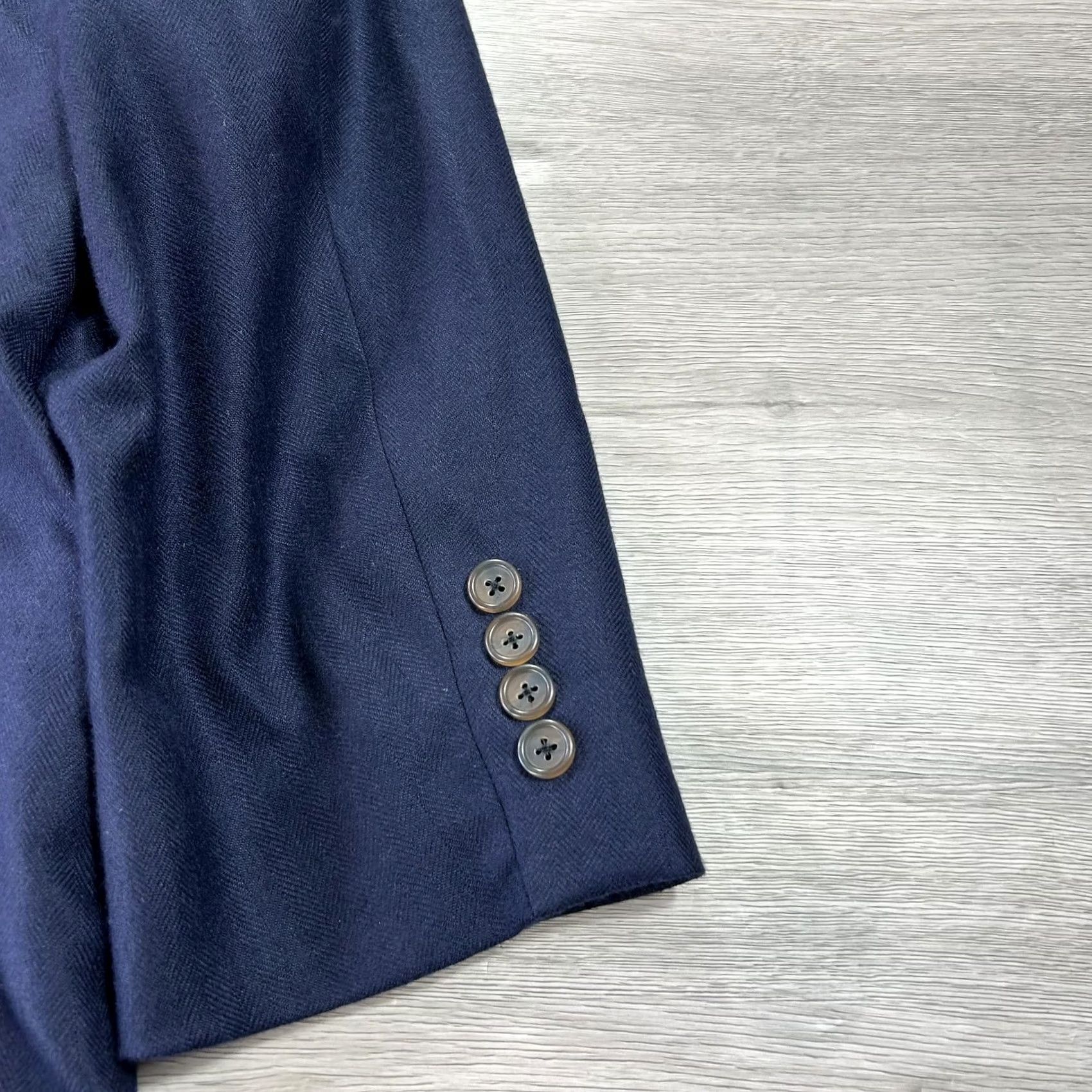 Hart Schaffner Marx Hart Schaffner Marx Blazer Mens 48 Long Navy Wool Two Button Jacket Canada Size 48R - 5 Thumbnail
