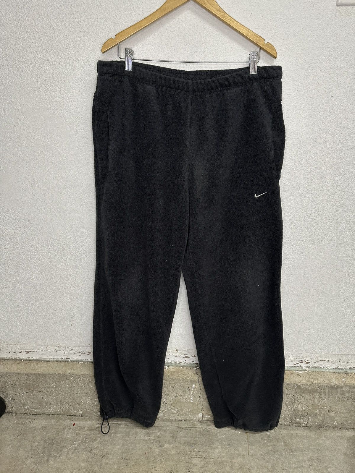 Nike Y2K Nike Black Fleece Sweats Size US 38 / EU 54 - 3 Thumbnail