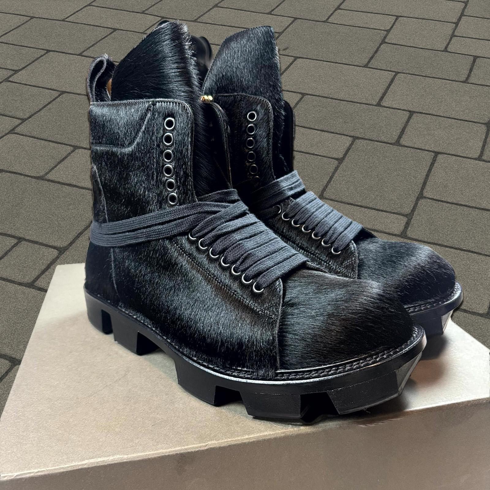 Rick Owens Pick Owens Pony Hair Kiss Heels | Grailed