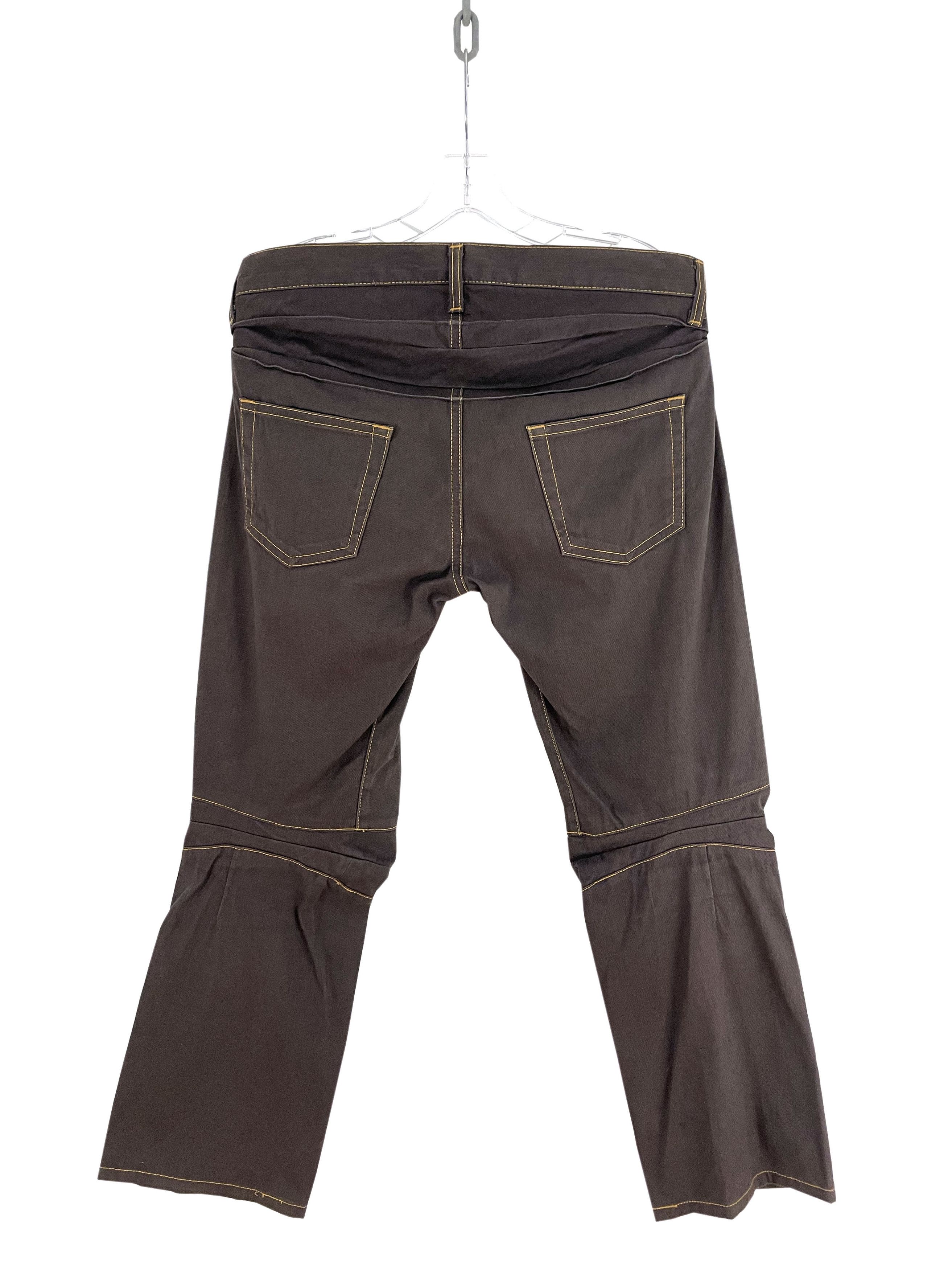 Junya Watanabe 2004 Contrast Stitch Biker Pants Size US 34 / EU 50 - 6 Thumbnail