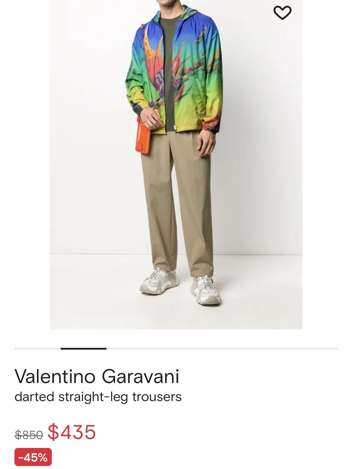 Valentino Valentino Garavani Darted Straight-leg Trousers Size US 29 - 1 Thumbnail