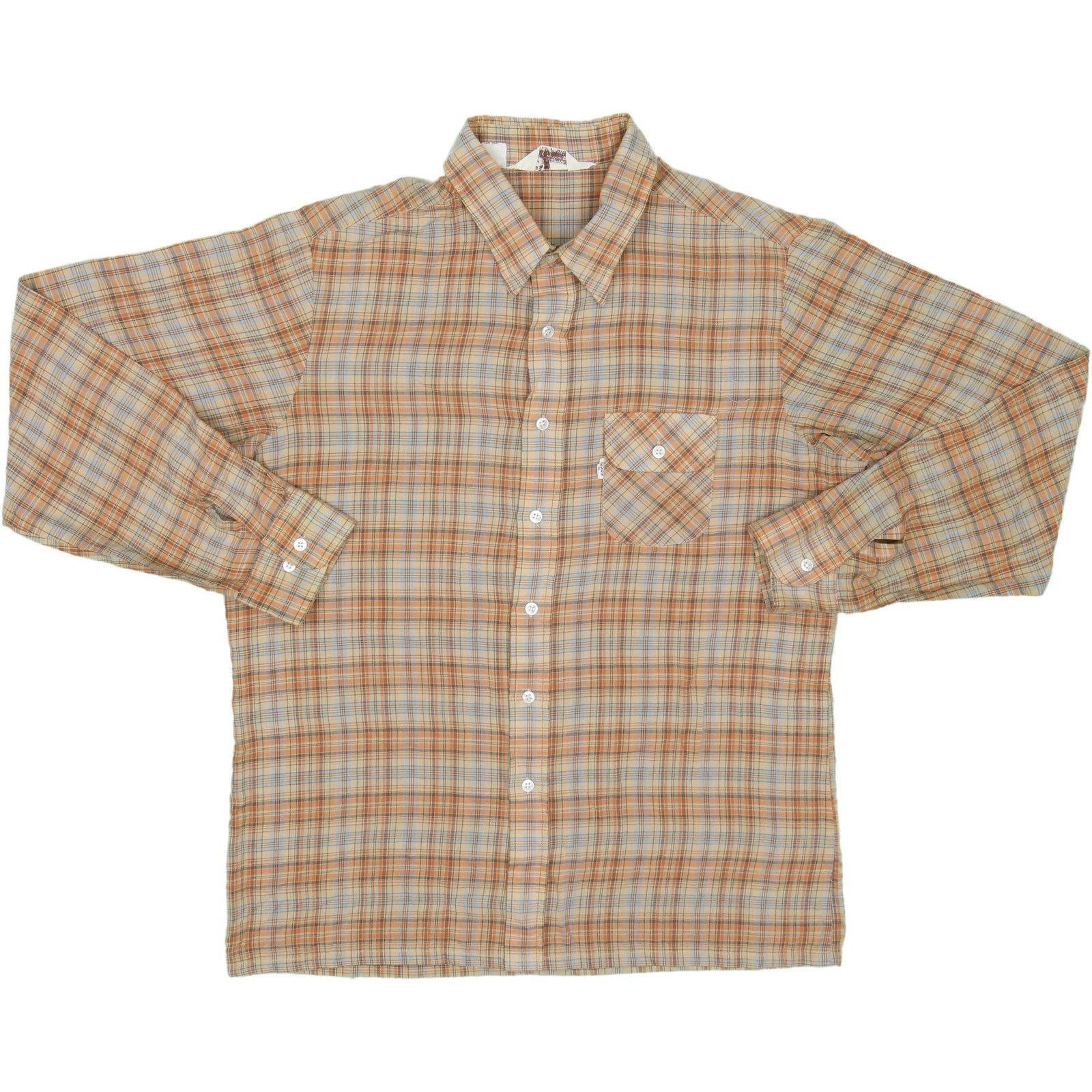 Levi's Vintage Levis Plaid Flannel Shirt Big E Tab Size US M / EU 48-50 / 2 - 1 Thumbnail
