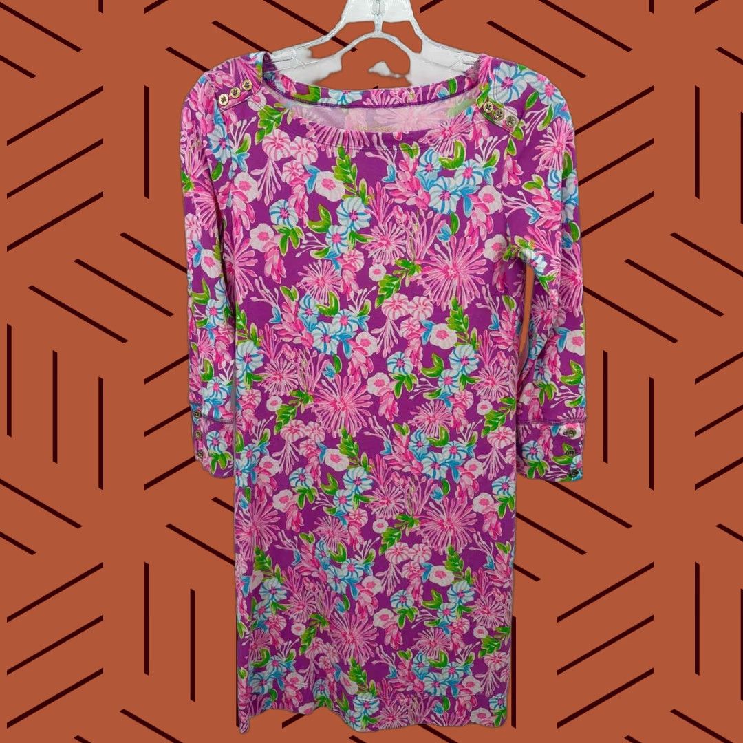 Lilly Pulitzer Purple XS Knee Length Long Sleeve Dress  Pre-Owned, Regular  XS, Lilly Pulitzer, Purple, Knee Length, Long Sleeve Dress -  www.bongoclub.cl