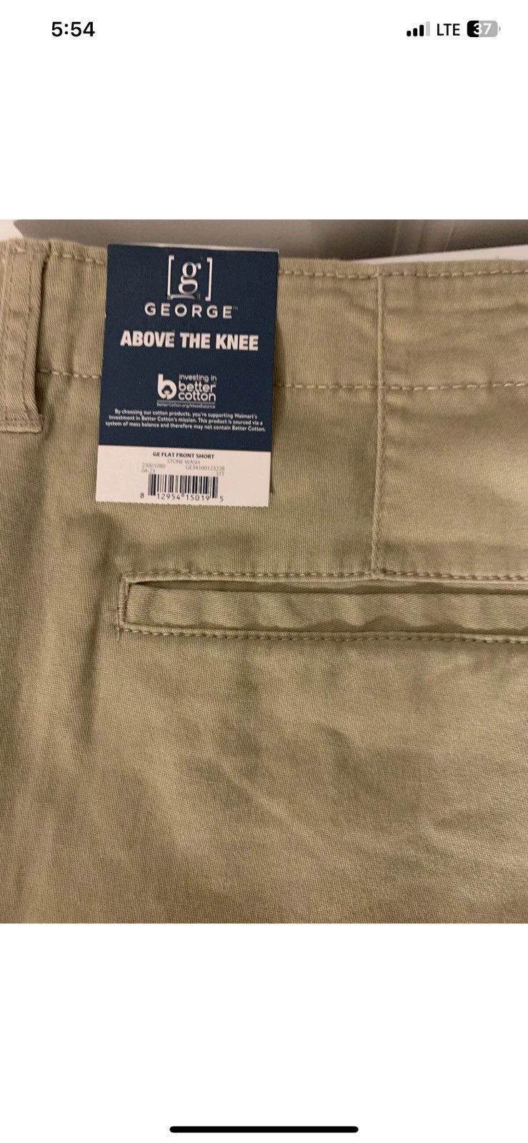 George George Mens Sz 42 Outdoor 10'' Flat Front Shorts Above Knee Size US 42 / EU 58 - 1 Thumbnail