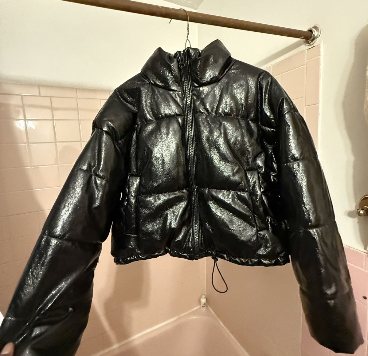 H&M × Heron Preston H2 leather jacket | Grailed