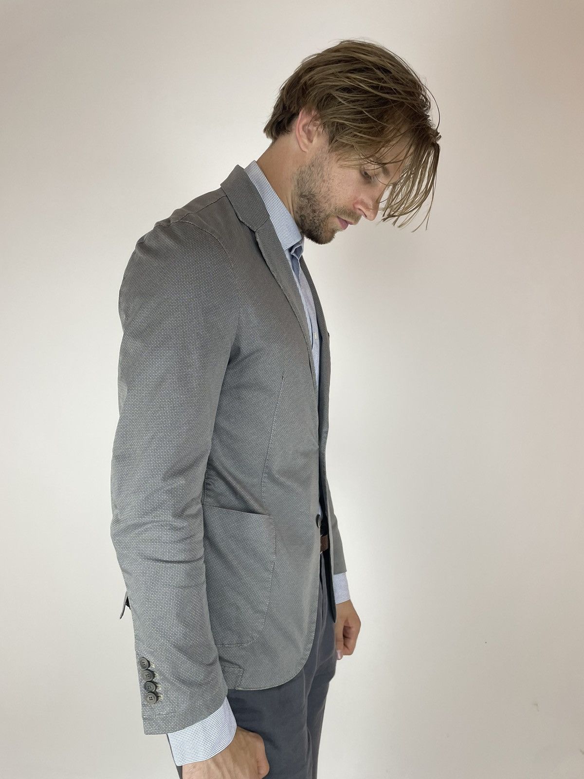 Other SPADA ROMA cotton unlined Blazer slim fit Mens size 52 Size 52S - 8 Thumbnail