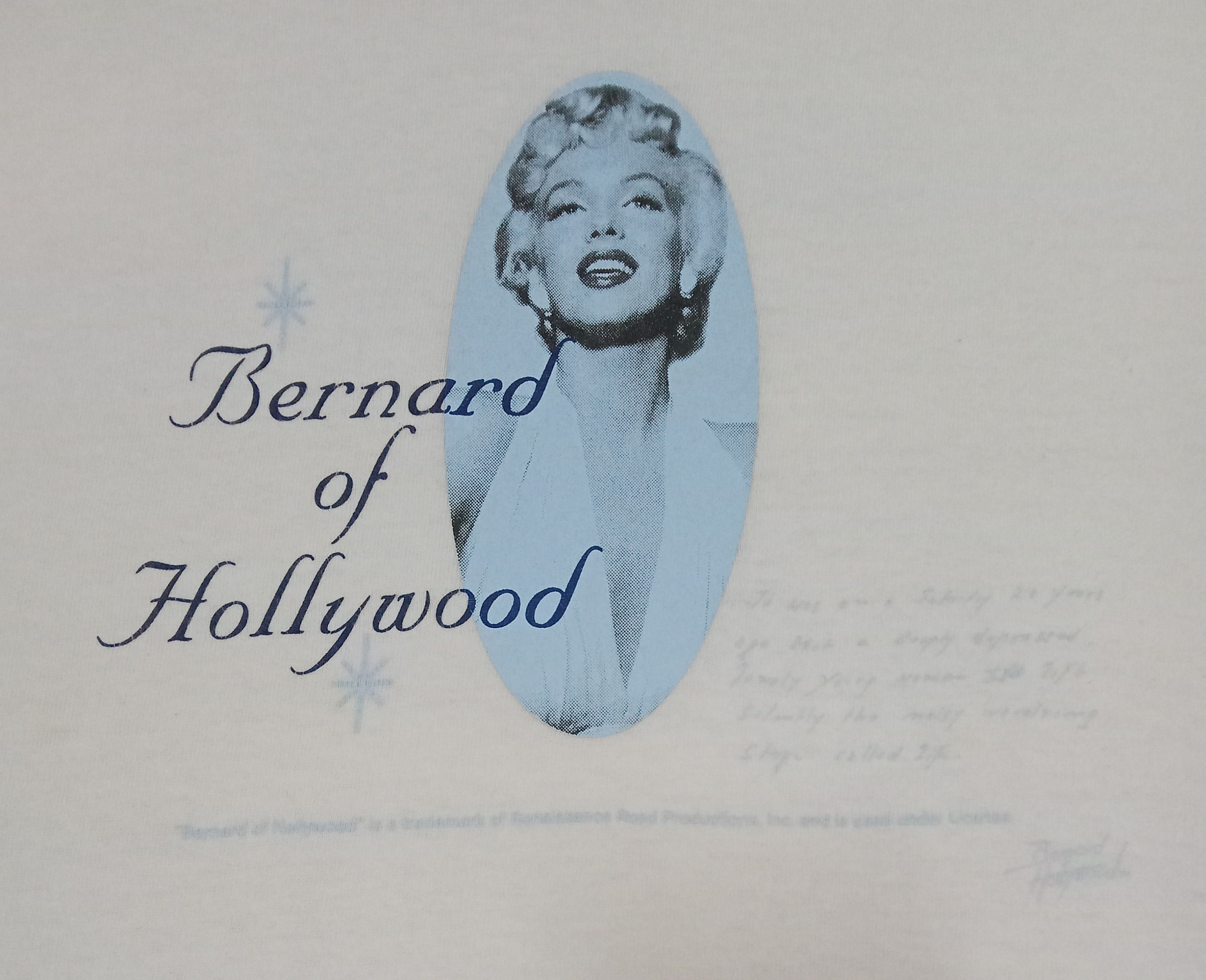 Vintage Vintage Bernard Of Hollywood Marilyn Monroe Potrait T Shirt Size US L / EU 52-54 / 3 - 1 Thumbnail