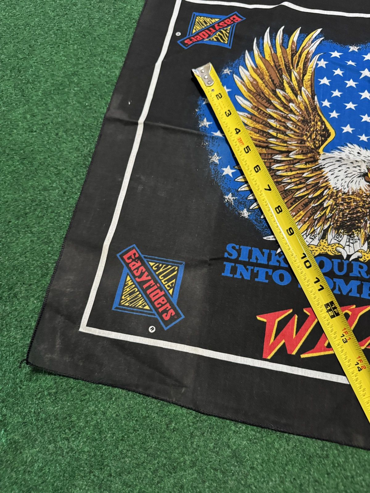 Harley Davidson × Vintage Vintage 90s Easy Riders Something Wild Eagle Biker Bandana Size ONE SIZE - 7 Thumbnail