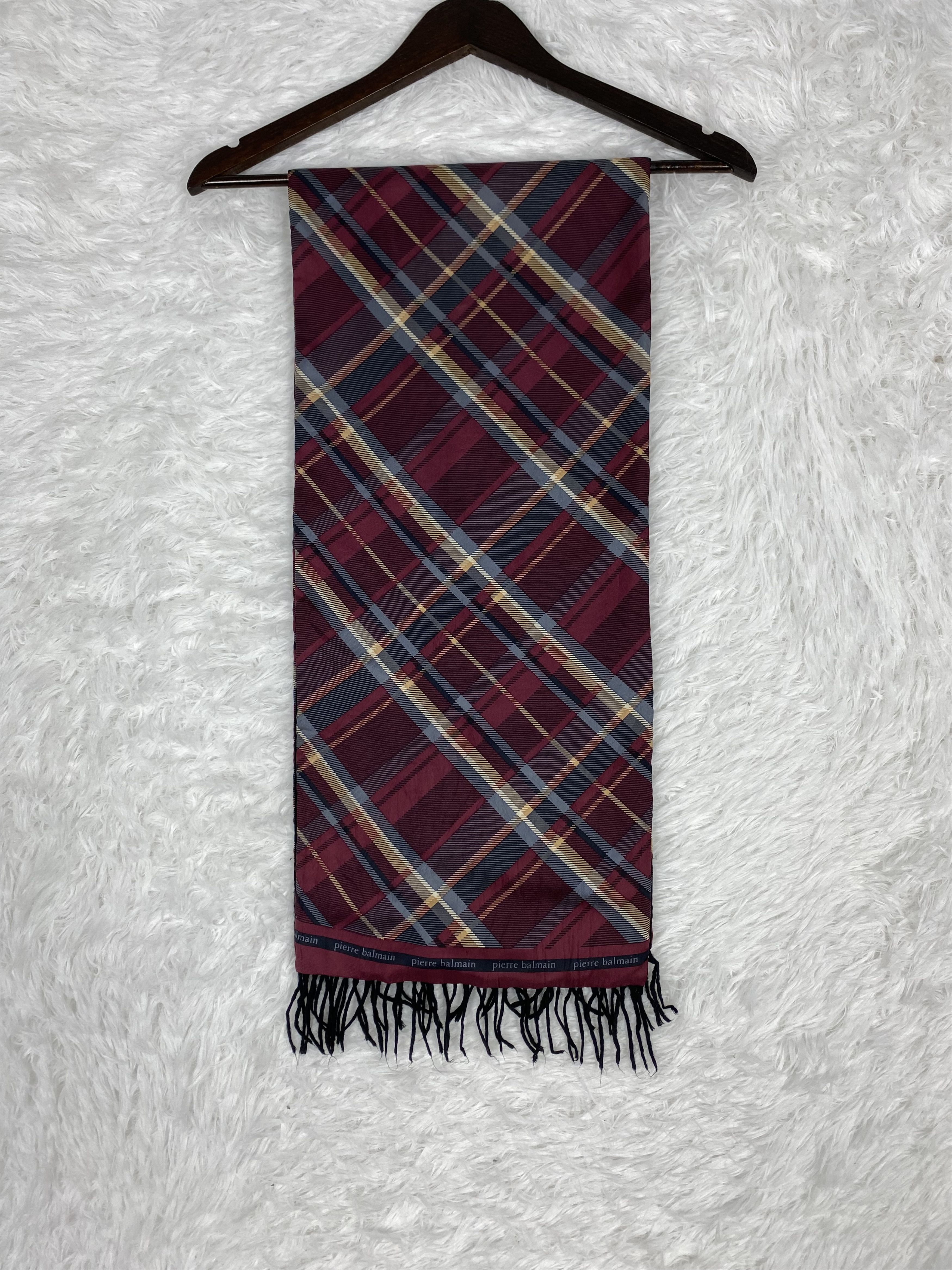 Pierre Balmain Vintage Pierre Balmain Scarf / Muffler Neckwear PM0111 Size ONE SIZE - 5 Thumbnail