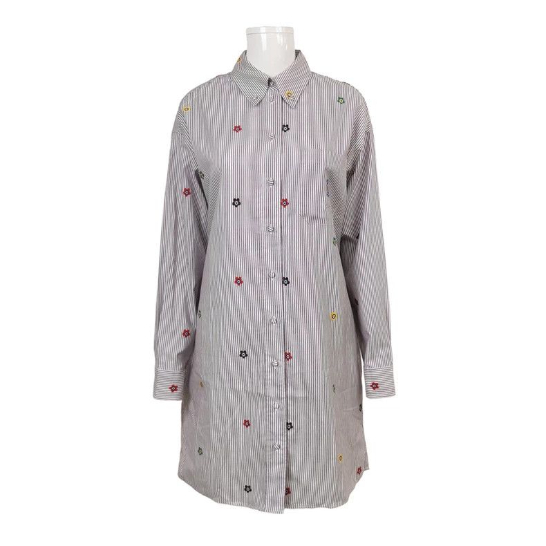 Kenzo Kenzo Cotton color matching single row collar dress Size XS / US 0-2 / IT 36-38 - 1 Thumbnail