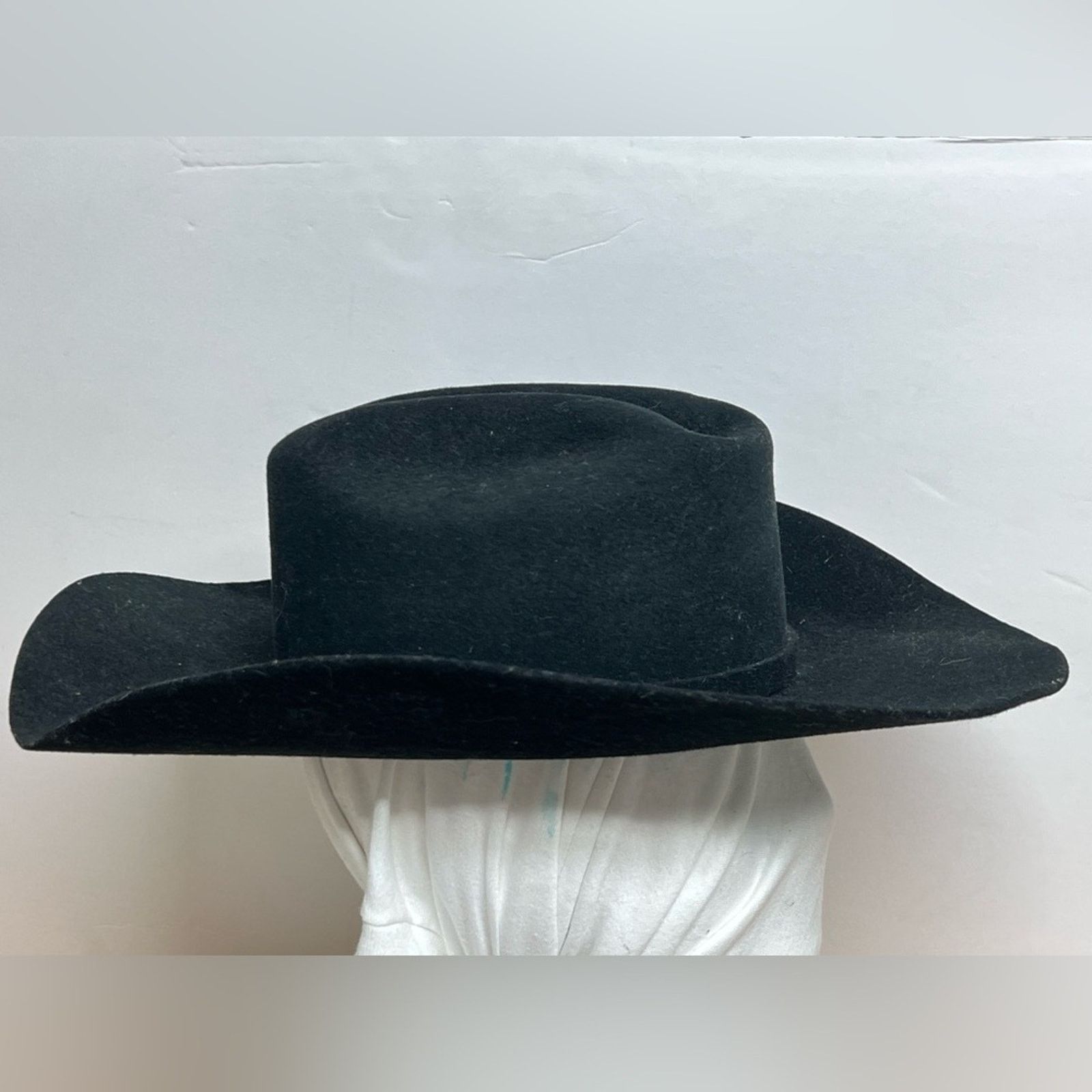Twins Twinstone Chicago Cowboy Hat Black Fine Felt Unisex Sz 6 3/4 Size ONE SIZE - 6 Thumbnail