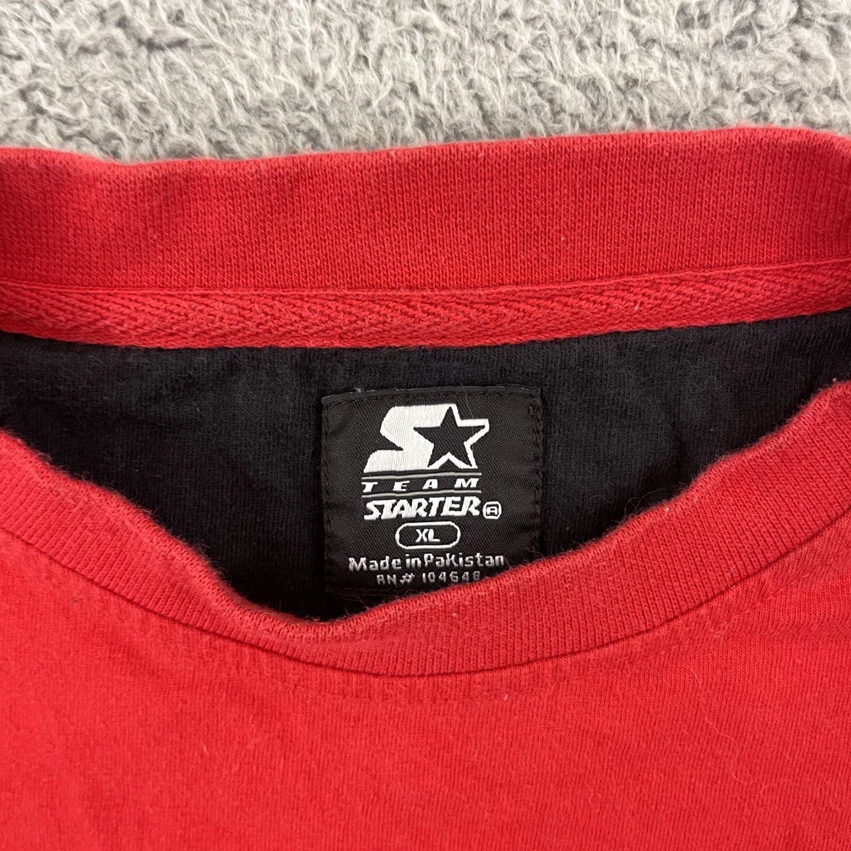 Starter VINTAGE Starter Maryland Terrapins T-Shirt Adult XL Red University College 90s Mens Size US XL / EU 56 / 4 - 4 Thumbnail