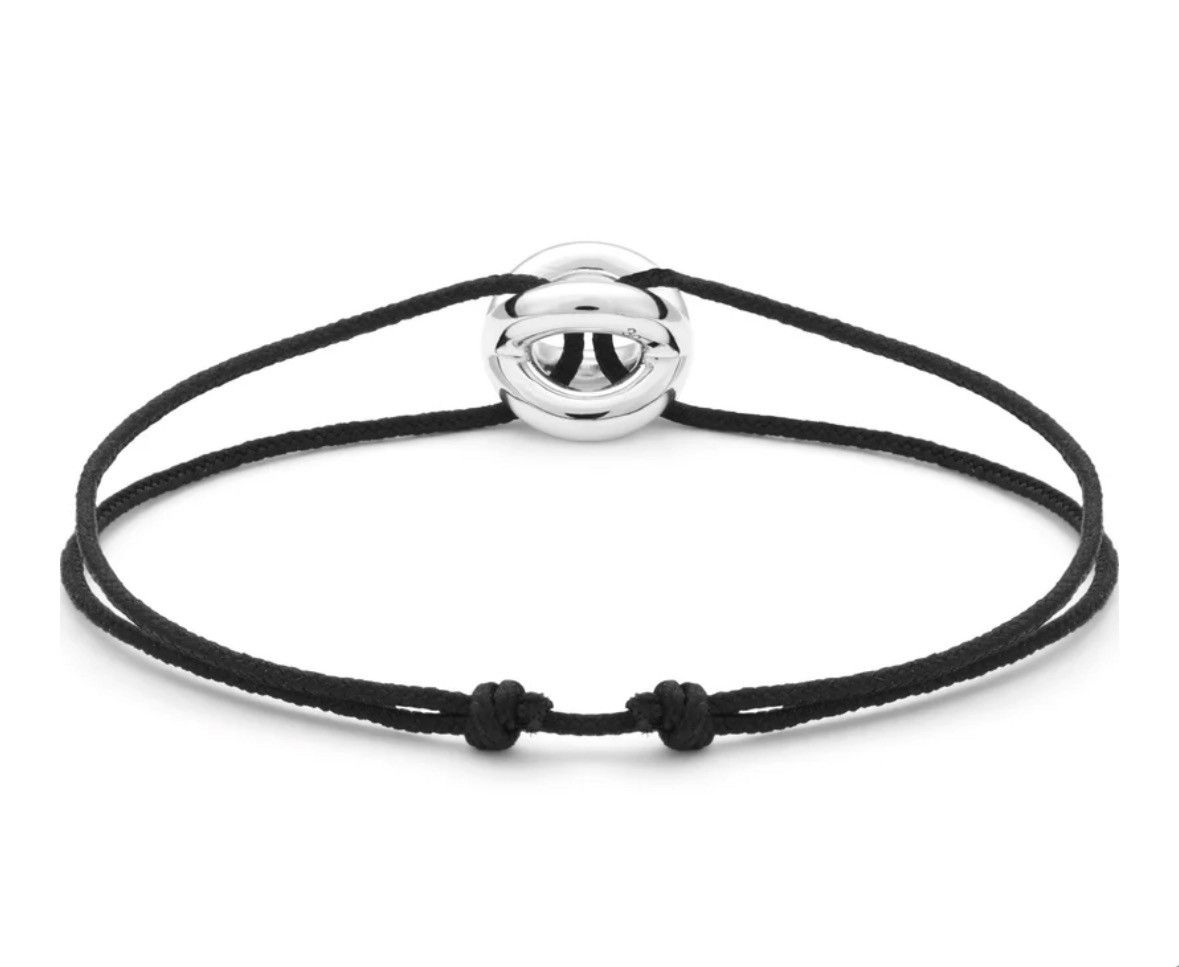 Le Gramme Le Gramme Bracelet Interlaced Cord Silver Black 3g Size ONE SIZE - 2 Thumbnail