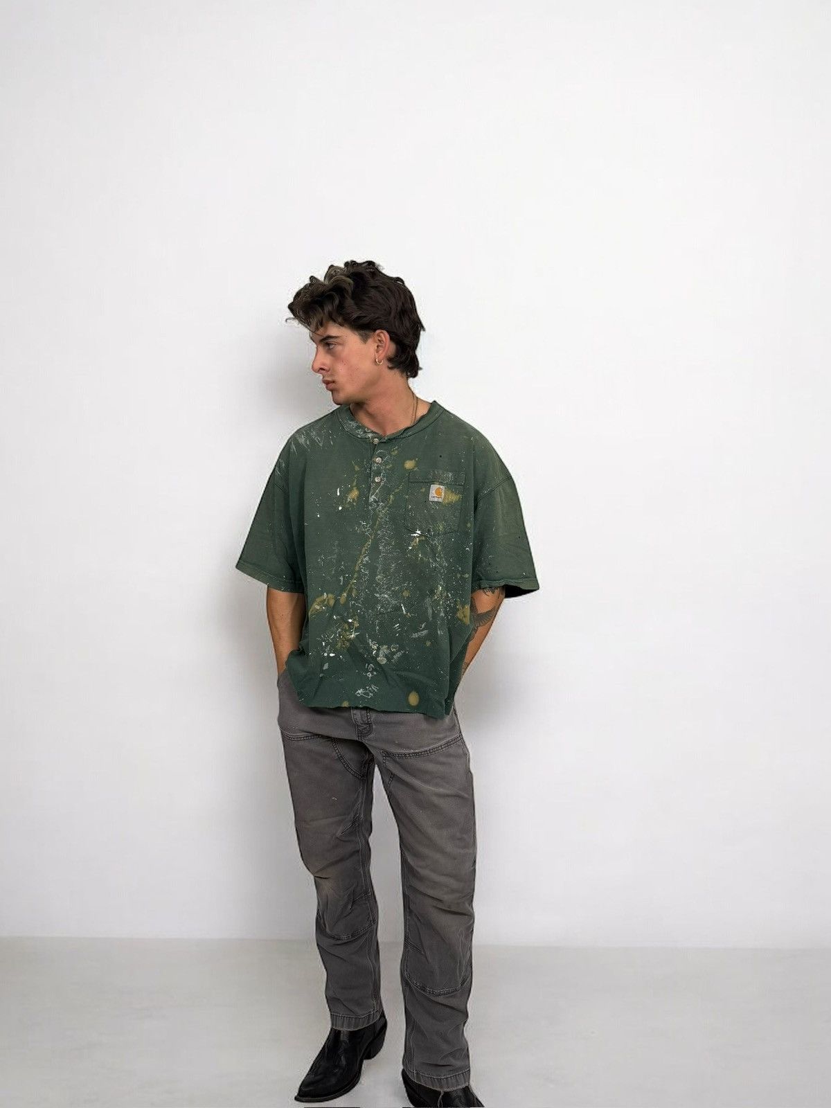 Carhartt × Vintage Faded Carhartt Tee Size US XL / EU 56 / 4 - 8 Thumbnail