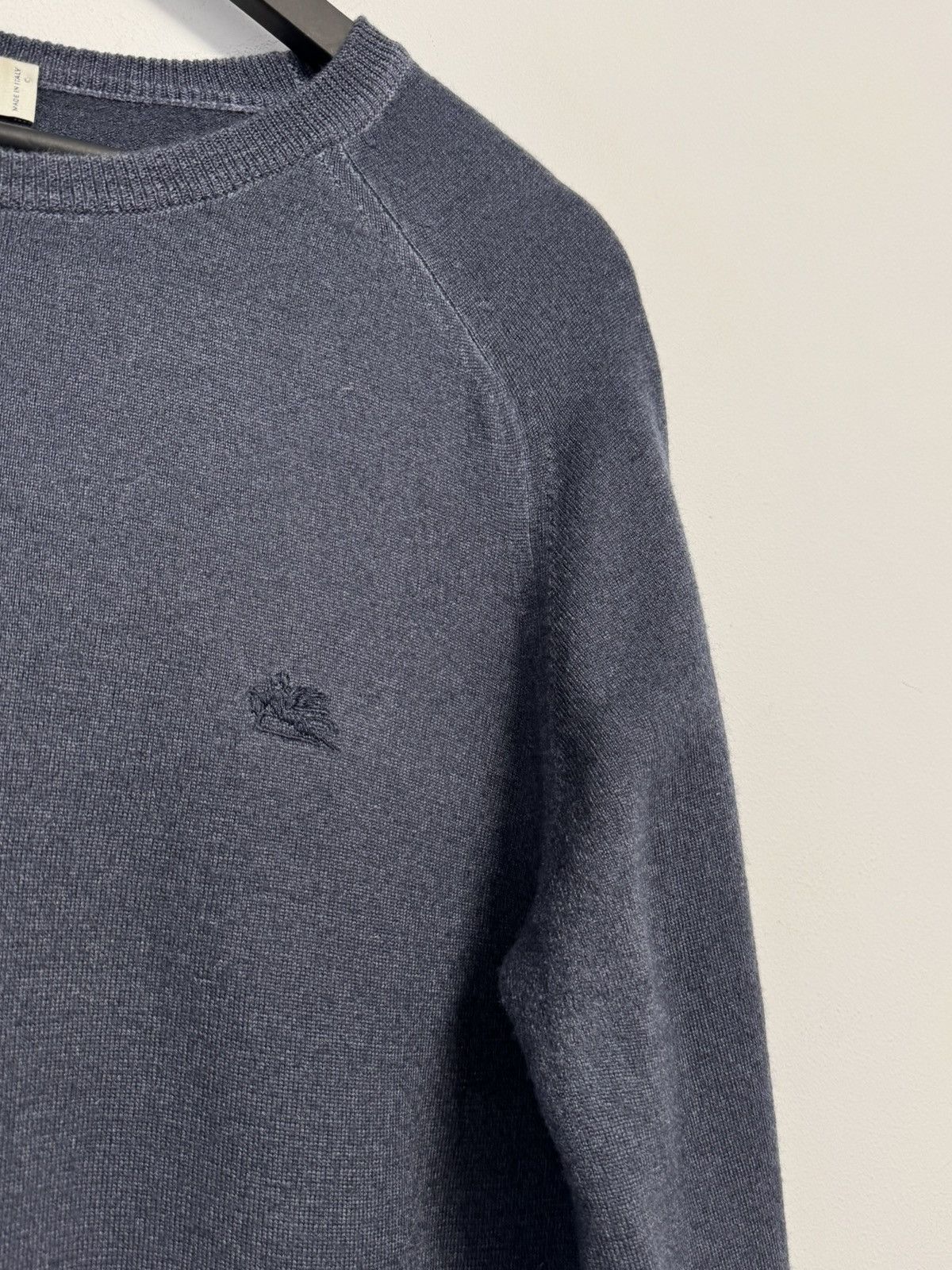 Etro Etro Sweatshirt Sweater Luxury Wool Blue Size US XL / EU 56 / 4 - 7 Thumbnail