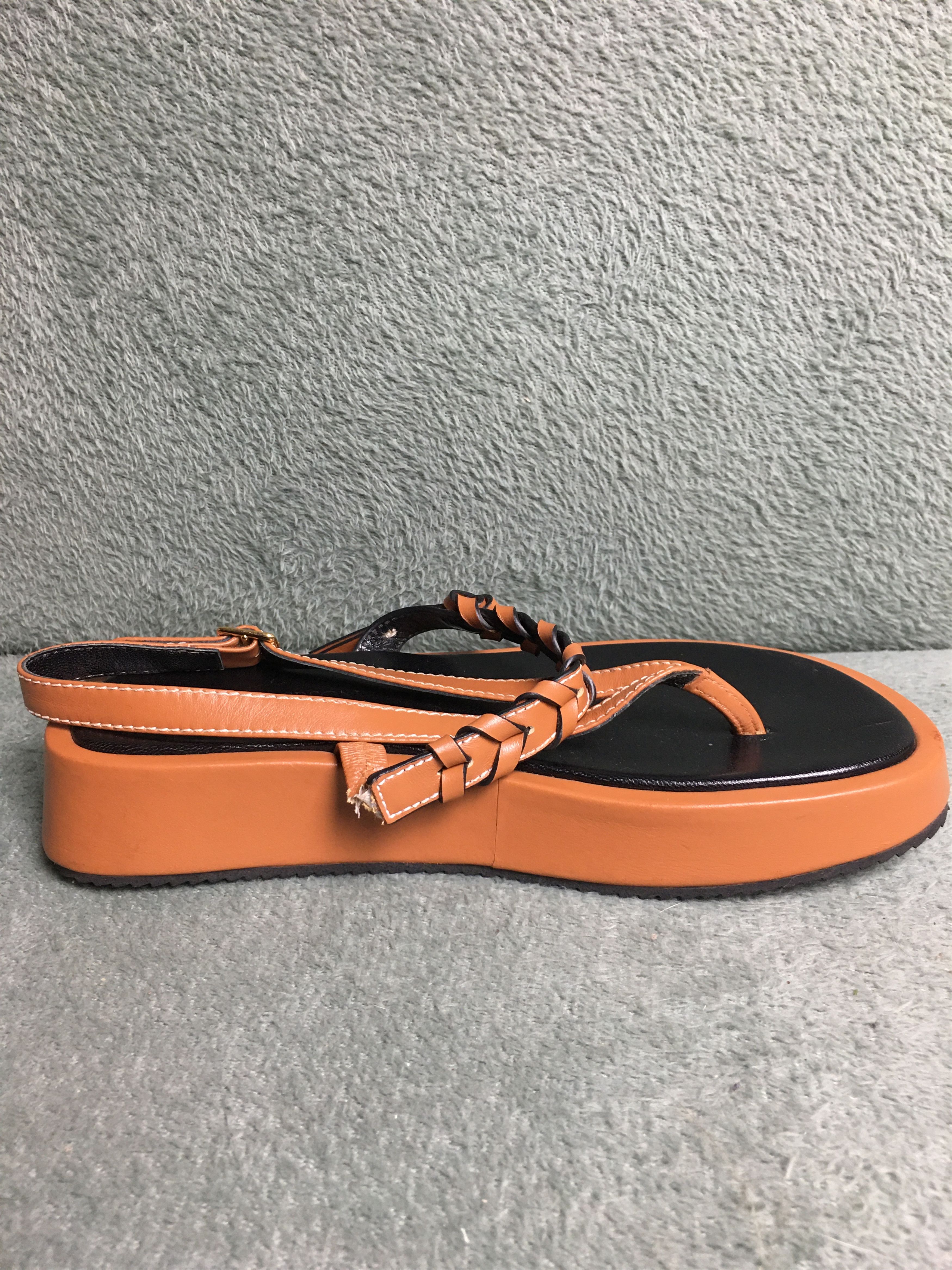 JW Anderson JW Anderson Platform Leather Sandals Brown EU 38 Size US 8 / IT 38 - 7 Thumbnail