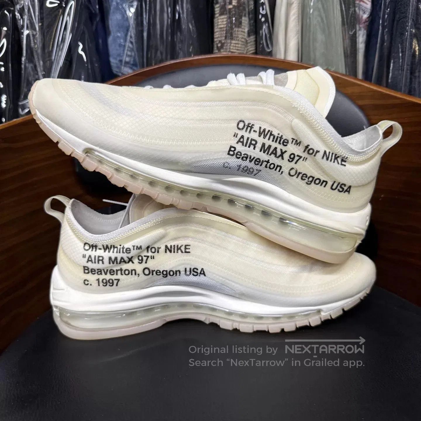 Off-White White Low-Top Sneakers with Air Cushioning. Size US 9 / EU 42 - 7 Thumbnail