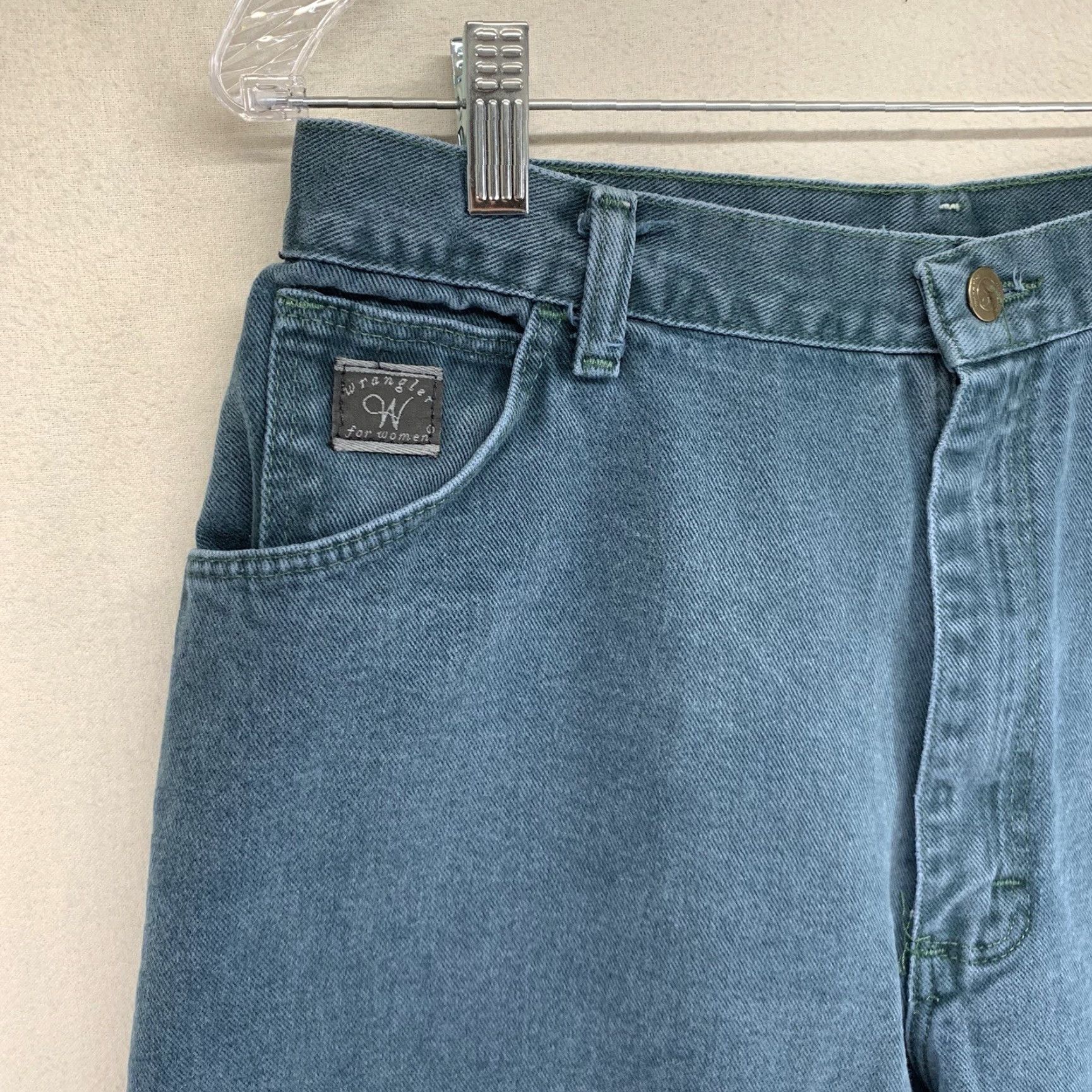 Wrangler VINTAGE Wrangler Jeans Denim 1980s Women's 32x26 USA Made Green High-Rise Mom Fit 5-Pocket Size 24" / US 00 / IT 34 - 6 Thumbnail