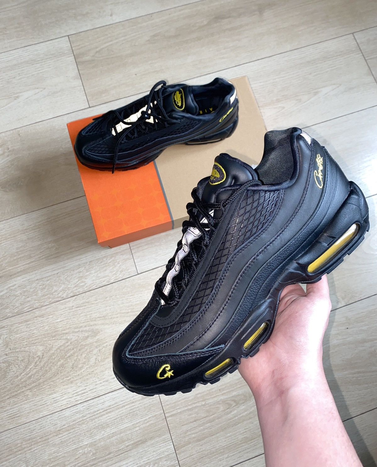 Corteiz × Nike Air Max 95 ‘Honey Blacks’ Size US 10 / EU 43 - 2 Thumbnail