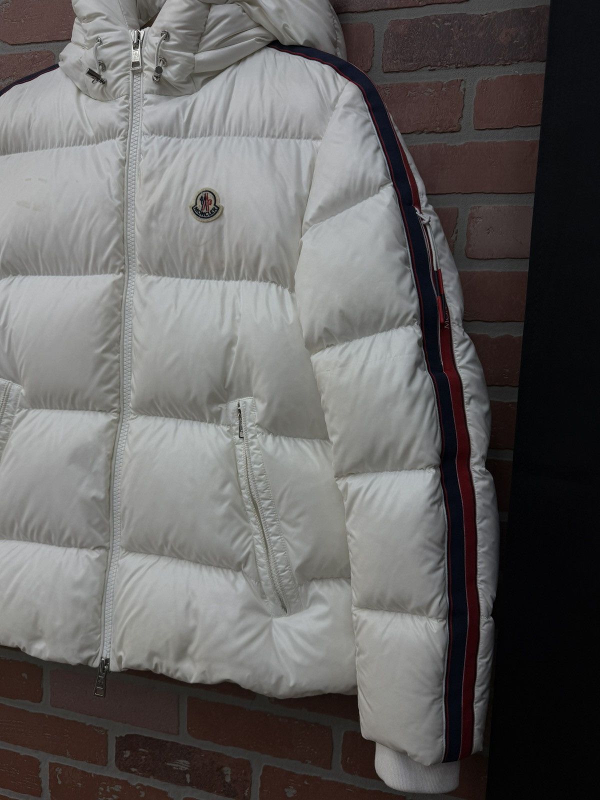 Moncler Size M/2 - Moncler Dincer Giubbotto Puffer White Size US M / EU 48-50 / 2 - 3 Thumbnail