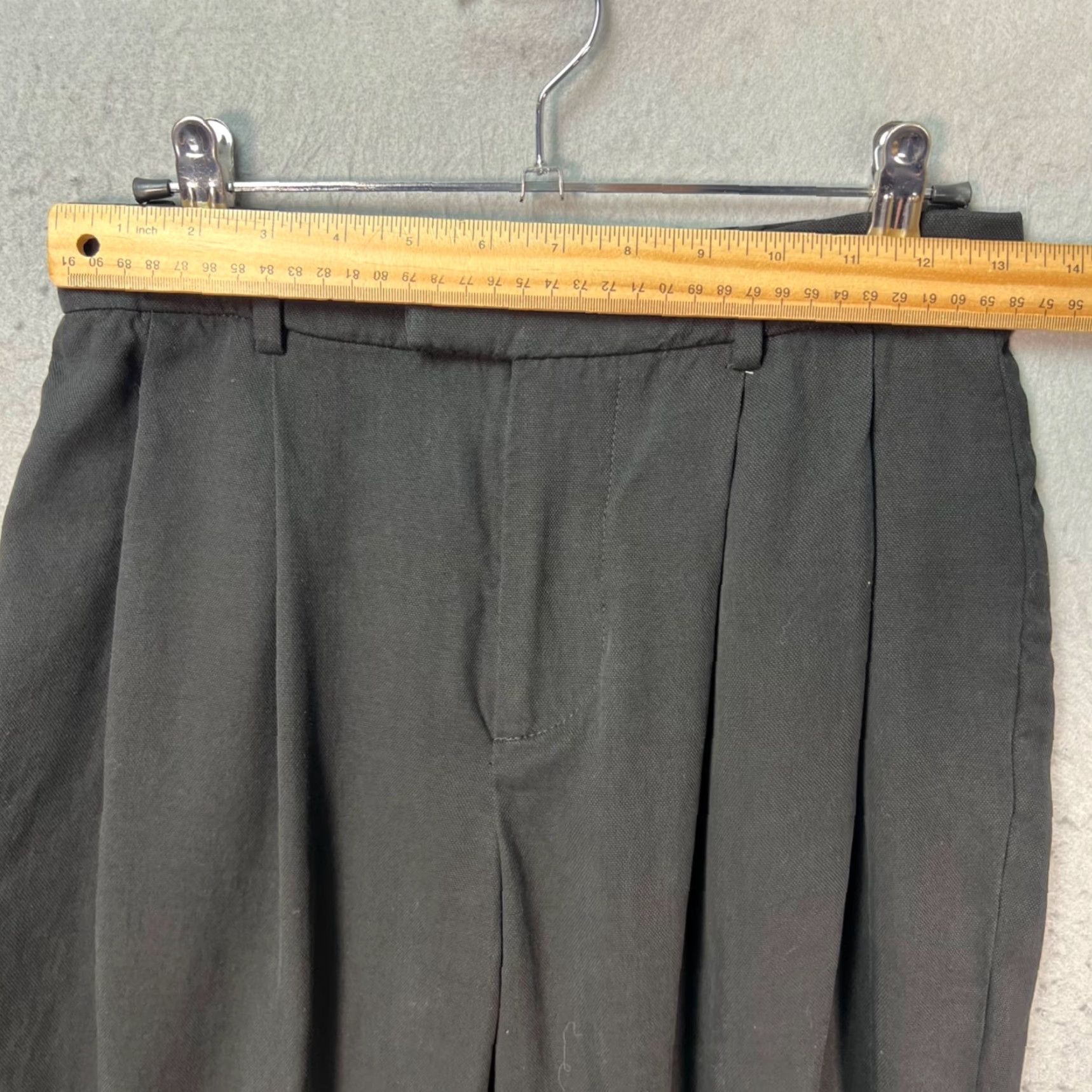 Everlane Everlane Womens Size 0 Black Tencel Pleated Pants Relaxed Fit Size 25" / US 0 / IT 36 - 5 Thumbnail
