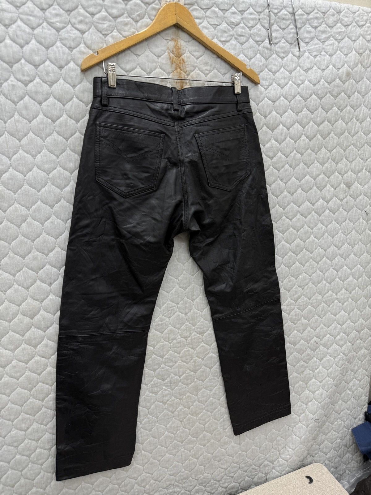 Genuine Leather 🔥🔥🔥ARCHIVE LEATHER PANTS Size US 31 - 5 Thumbnail