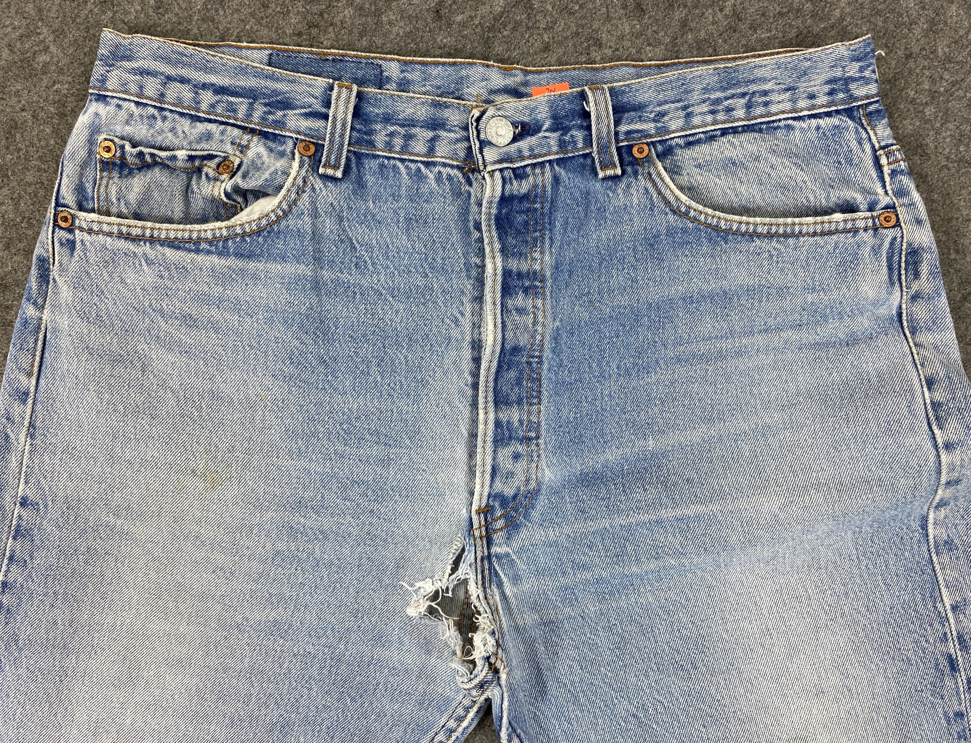 Levi's 90's Light Wash Vintage Levi's 501 USA 36x29.5 Denim -JN2446 Size US 36 / EU 52 - 3 Thumbnail