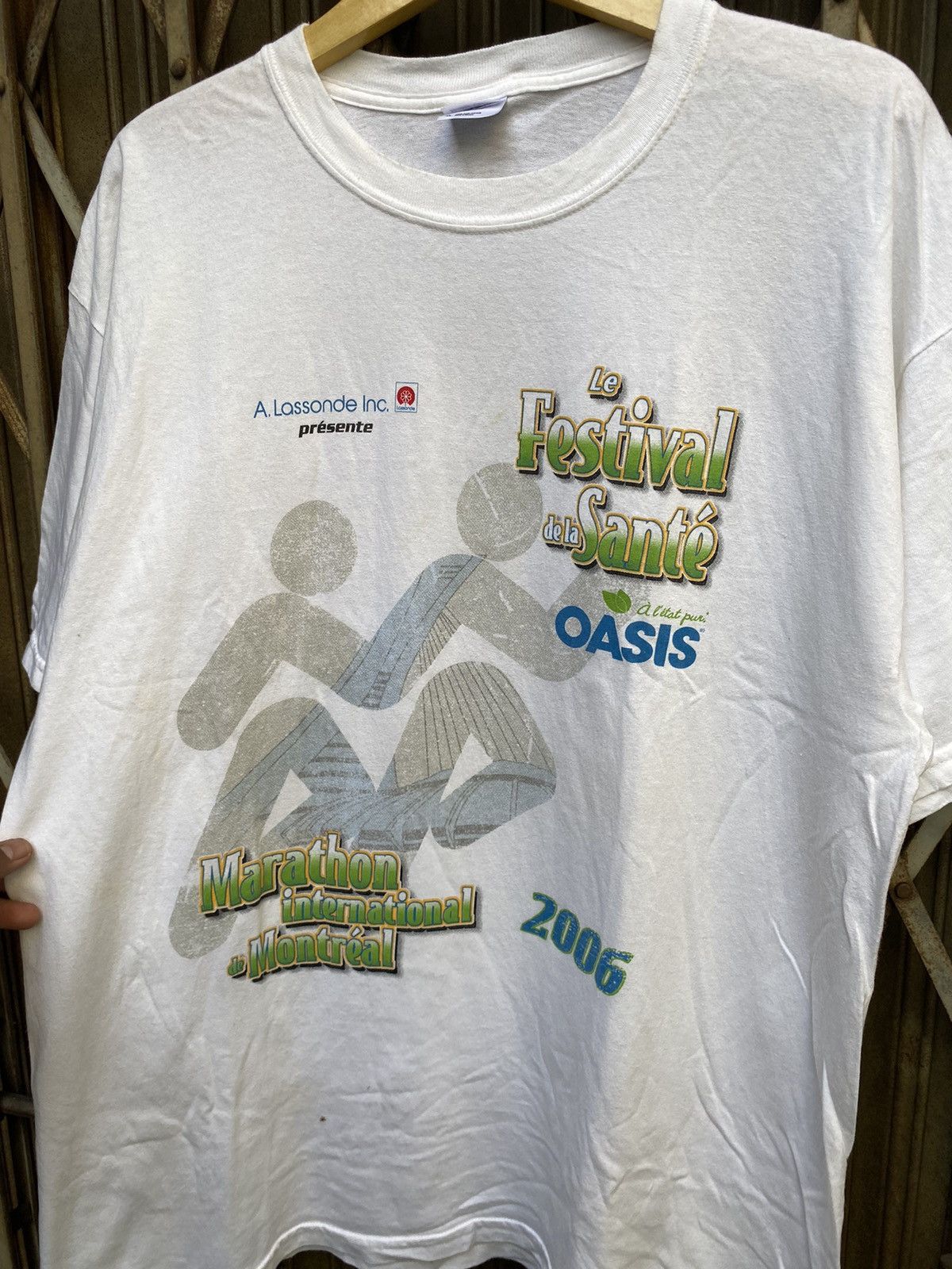 Gildan Vintage Marathon International de Montreal Tee Size US XL / EU 56 / 4 - 2 Thumbnail