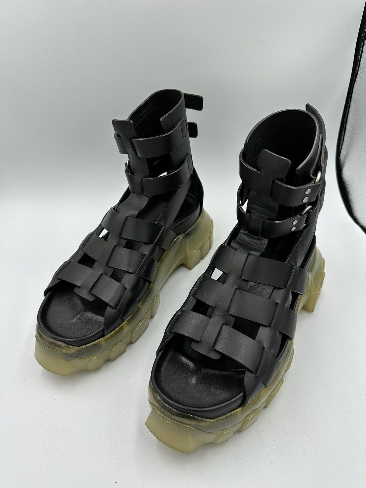 Rick Owens Drkshdw Rick Owens DRKSHDW “Gladiator” Sandals Size US 7 / EU 40 - 1 Thumbnail