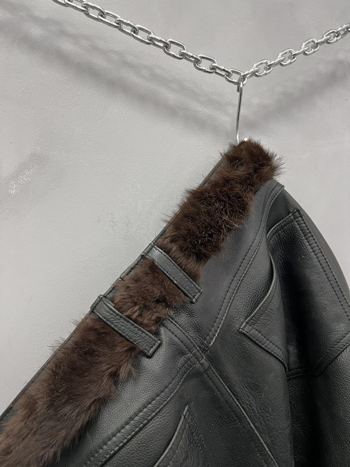Hysteric Glamour × If Six Was Nine VINTAGE AVANT-GARDE GOTHIC LEATHER BELT RICK OWENS STYLE Size ONE SIZE - 6 Thumbnail