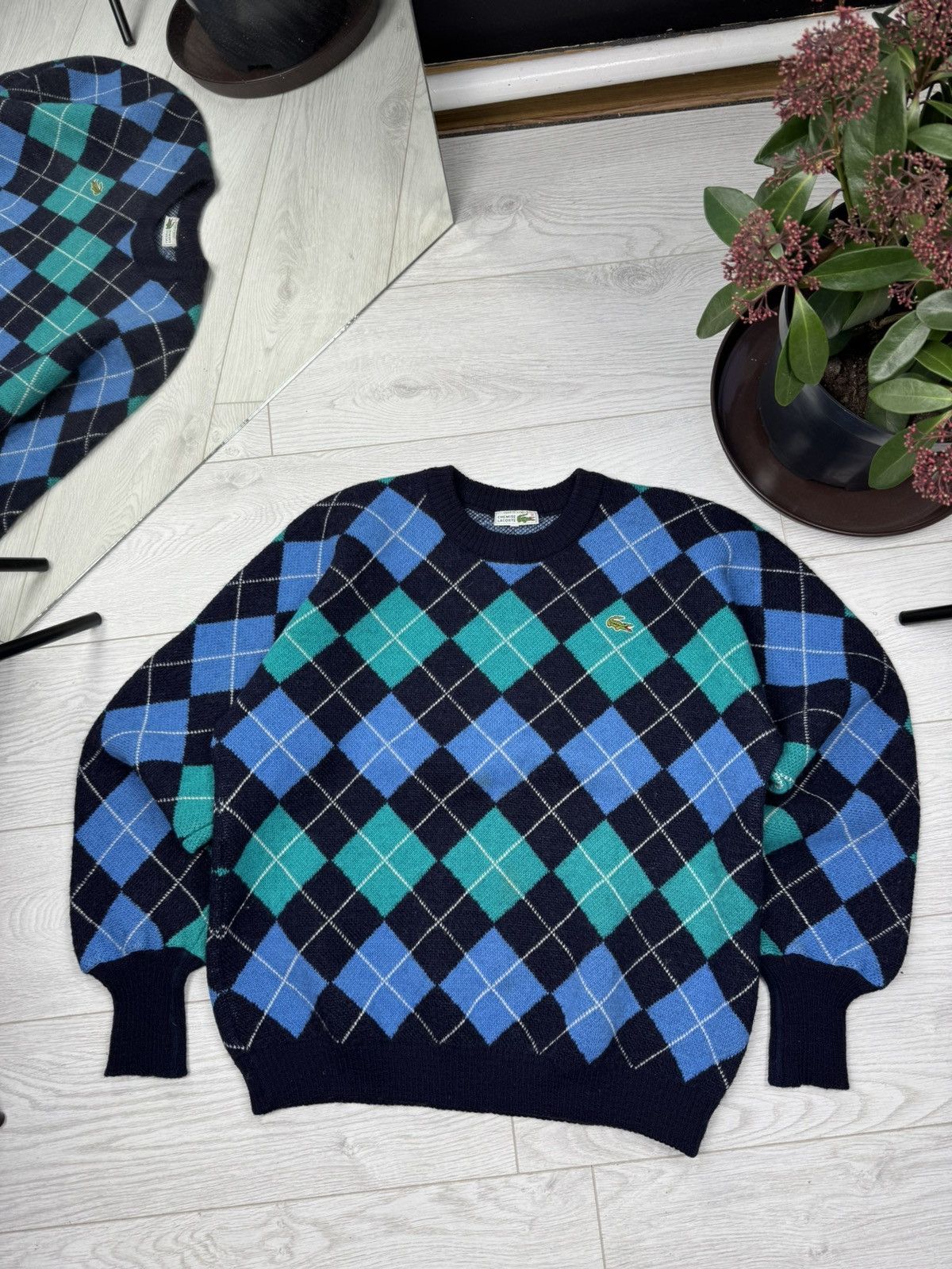 Lacoste × Vintage Vintage 90s Chemise Lacoste Sweater Size US L / EU 52-54 / 3 - 1 Thumbnail