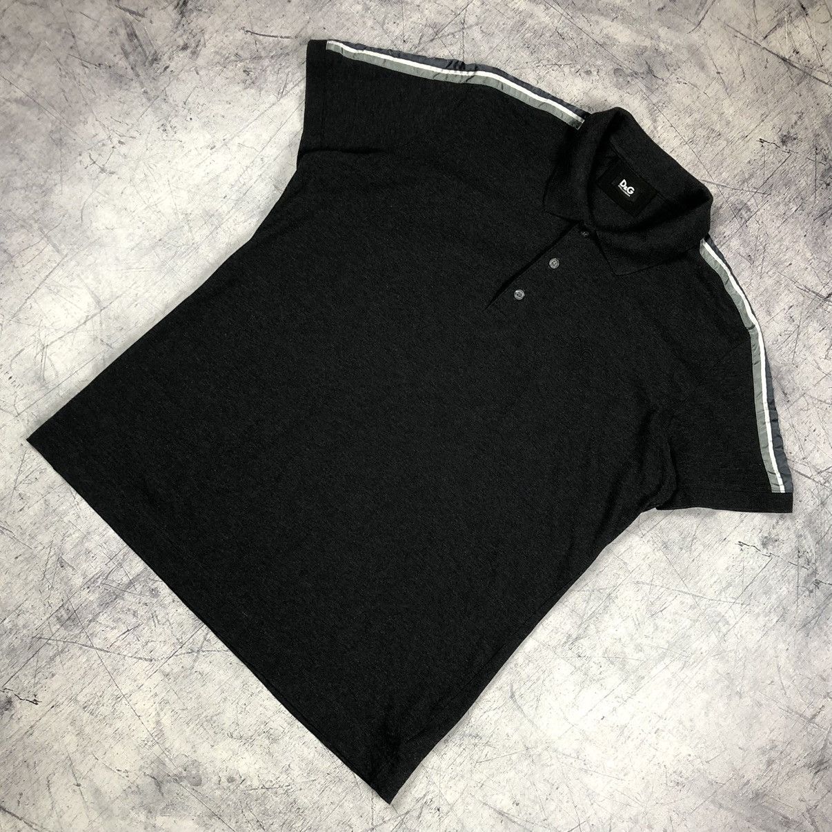 Dolce & Gabbana × Vintage Vintage Dolce+Gabbana Embroidered Logo Luxury Designer Polo Size US L / EU 52-54 / 3 - 3 Thumbnail