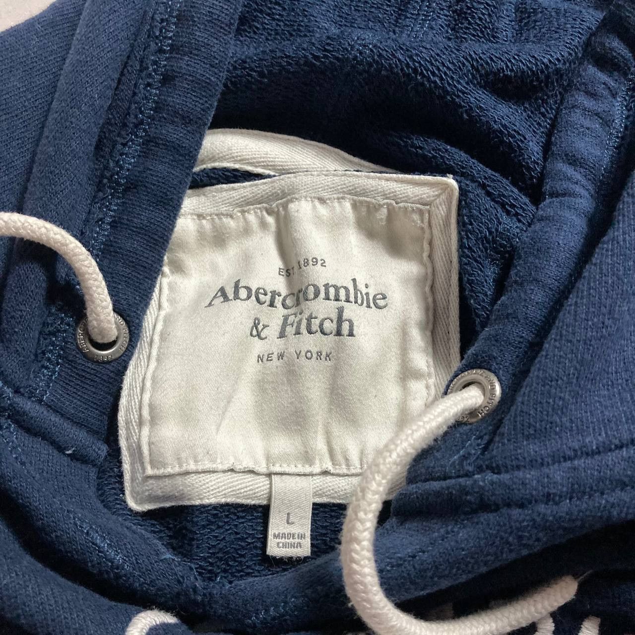 Abercrombie & Fitch Vintage Abercrombie & Fitch V Neck Hoodie Size L / US 10 / IT 46 - 5 Thumbnail