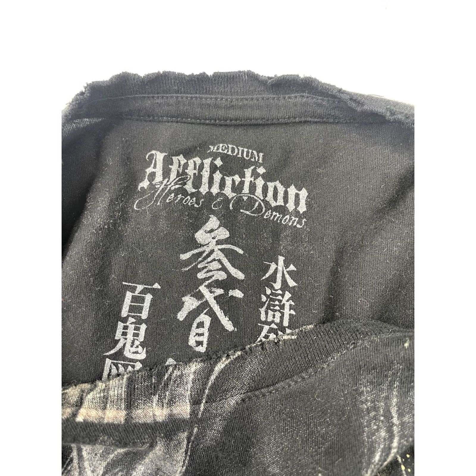 Affliction Y2K Affliction Heroes & Demons T-shirt Black Large L Mens Crew Neck Graphic Print Short Sleeve Cotton Knit Relaxed Big & Tall Affliction Brand Size US L / EU 52-54 / 3 - 2 Thumbnail