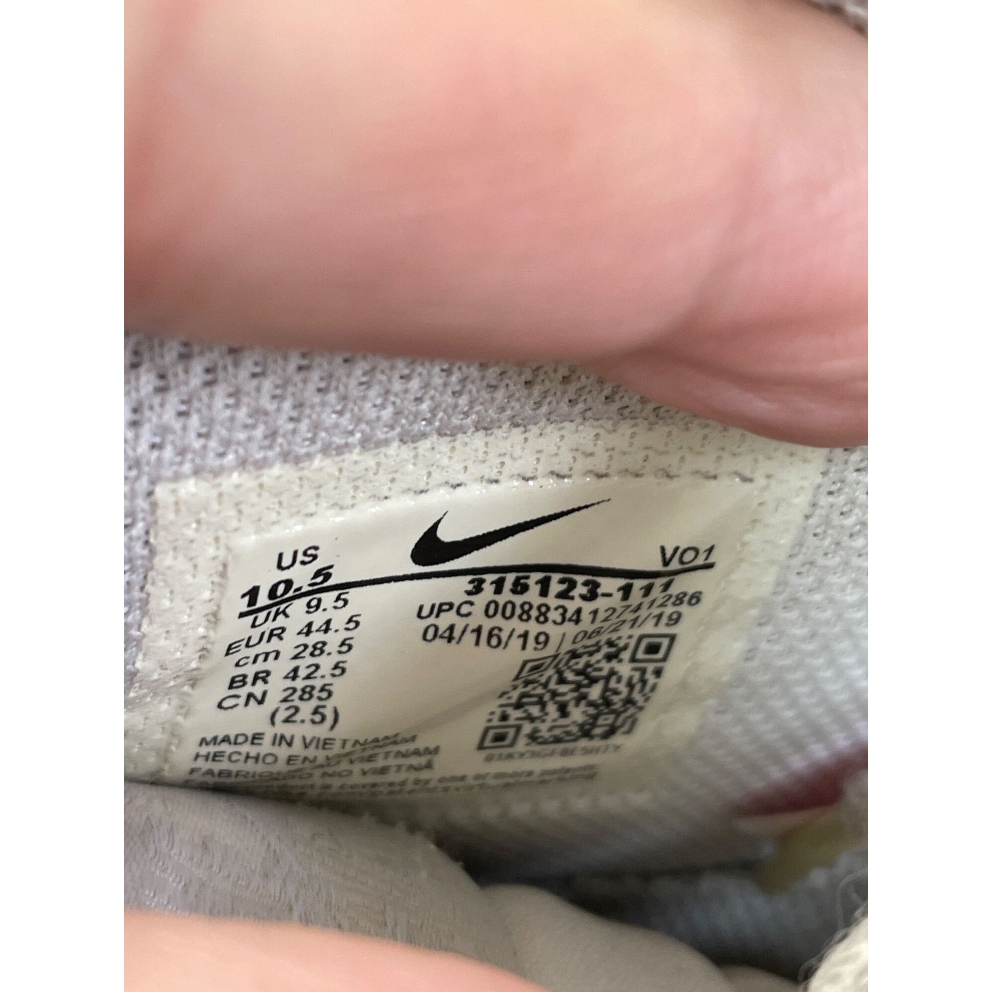 Nike Nike Air Force 1 mens vintage triple white Mid sneakers Size Size US 10.5 / EU 43-44 - 6 Thumbnail