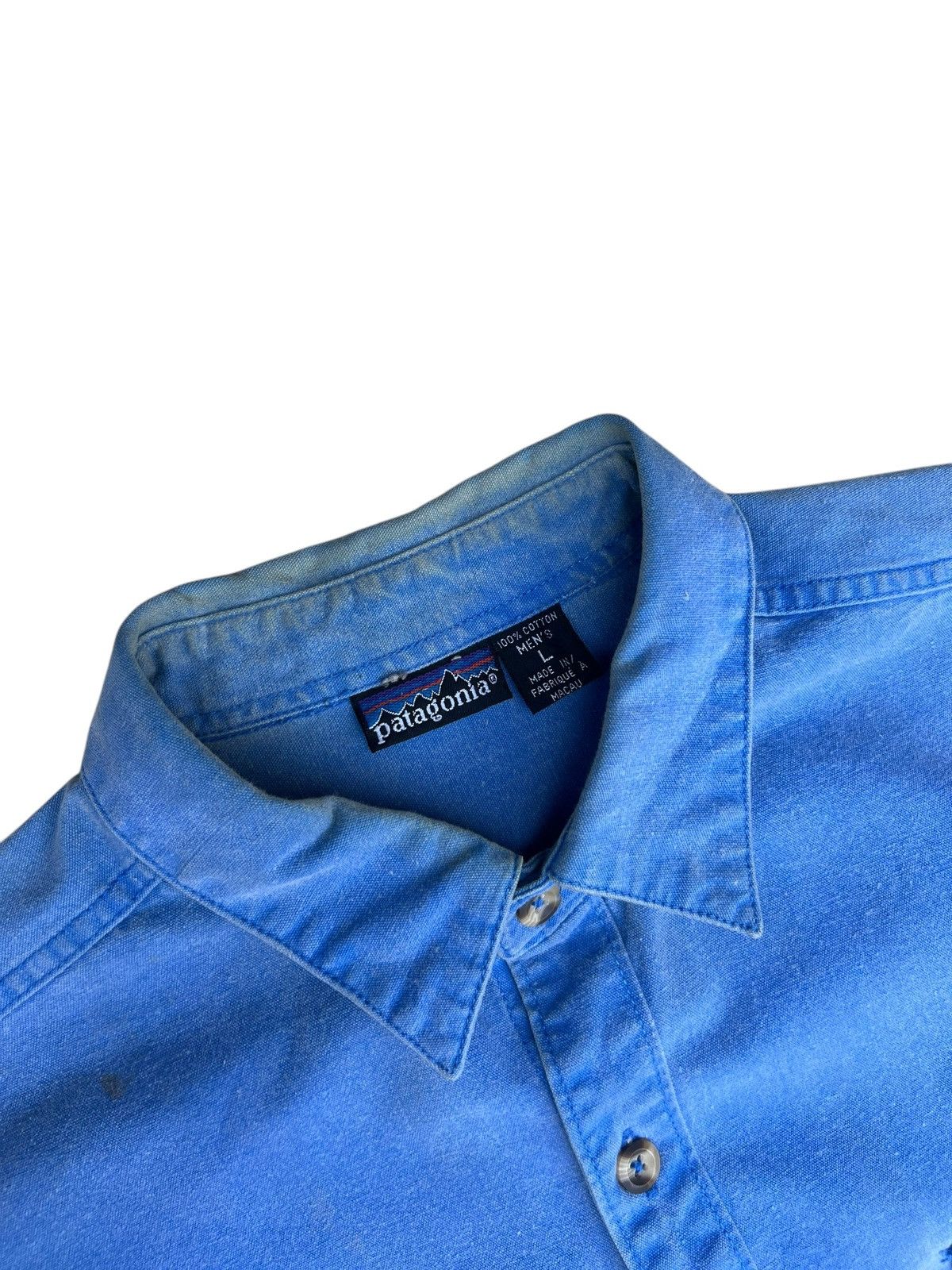 Patagonia Vintage 90s Patagonia Waxed Cotton Canvas Shirt Oversized Size US L / EU 52-54 / 3 - 4 Thumbnail