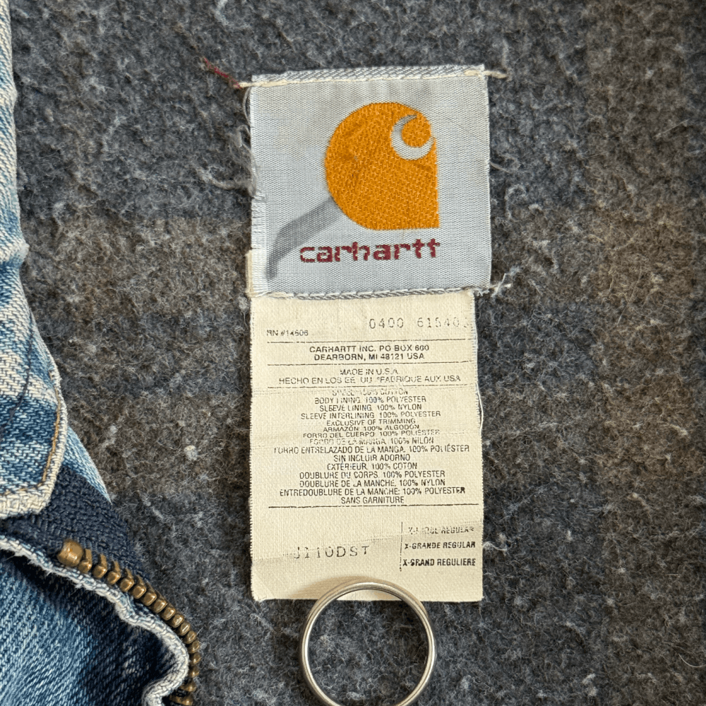 Carhartt RARE Vintage Carhartt J110 DST Denim Detroit Jacket, XL Size US XL / EU 56 / 4 - 3 Thumbnail