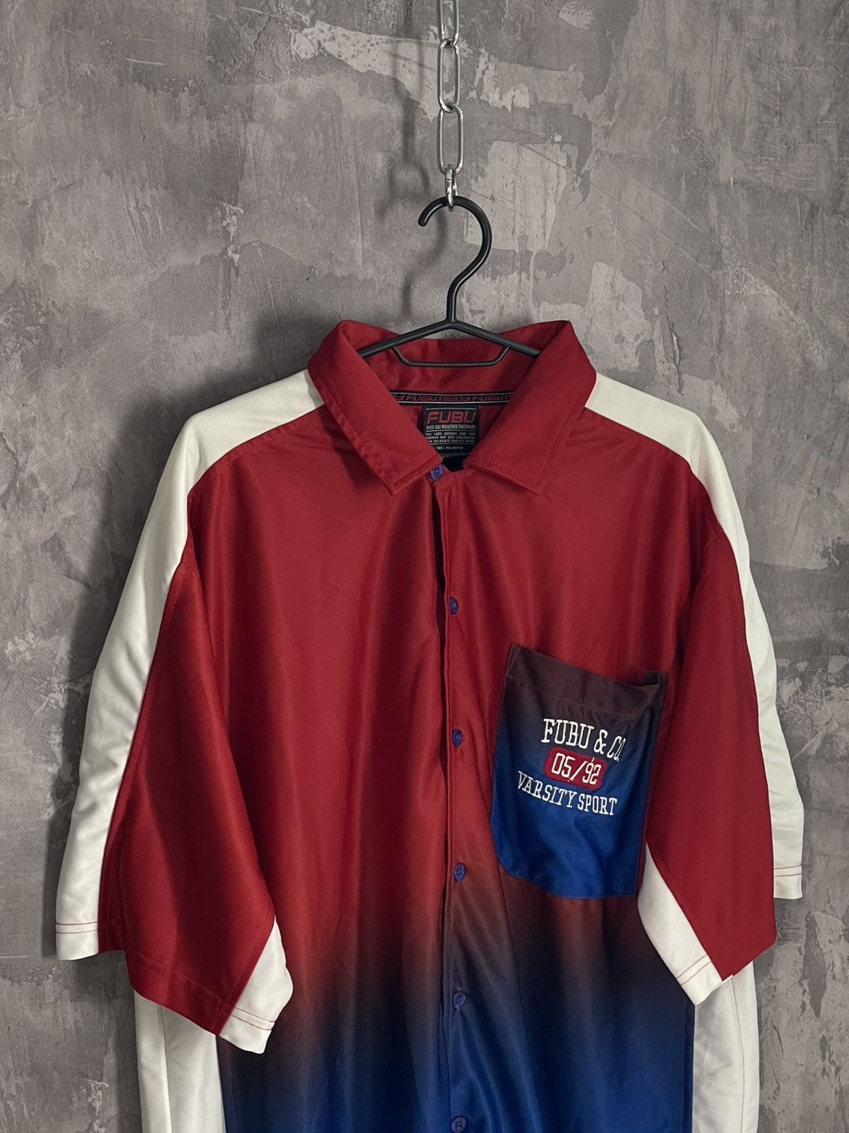 Fubu × Vintage 90s Vintage Fubu Embroidered Pocket Logo Polo Shirt Size US M / EU 48-50 / 2 - 7 Thumbnail
