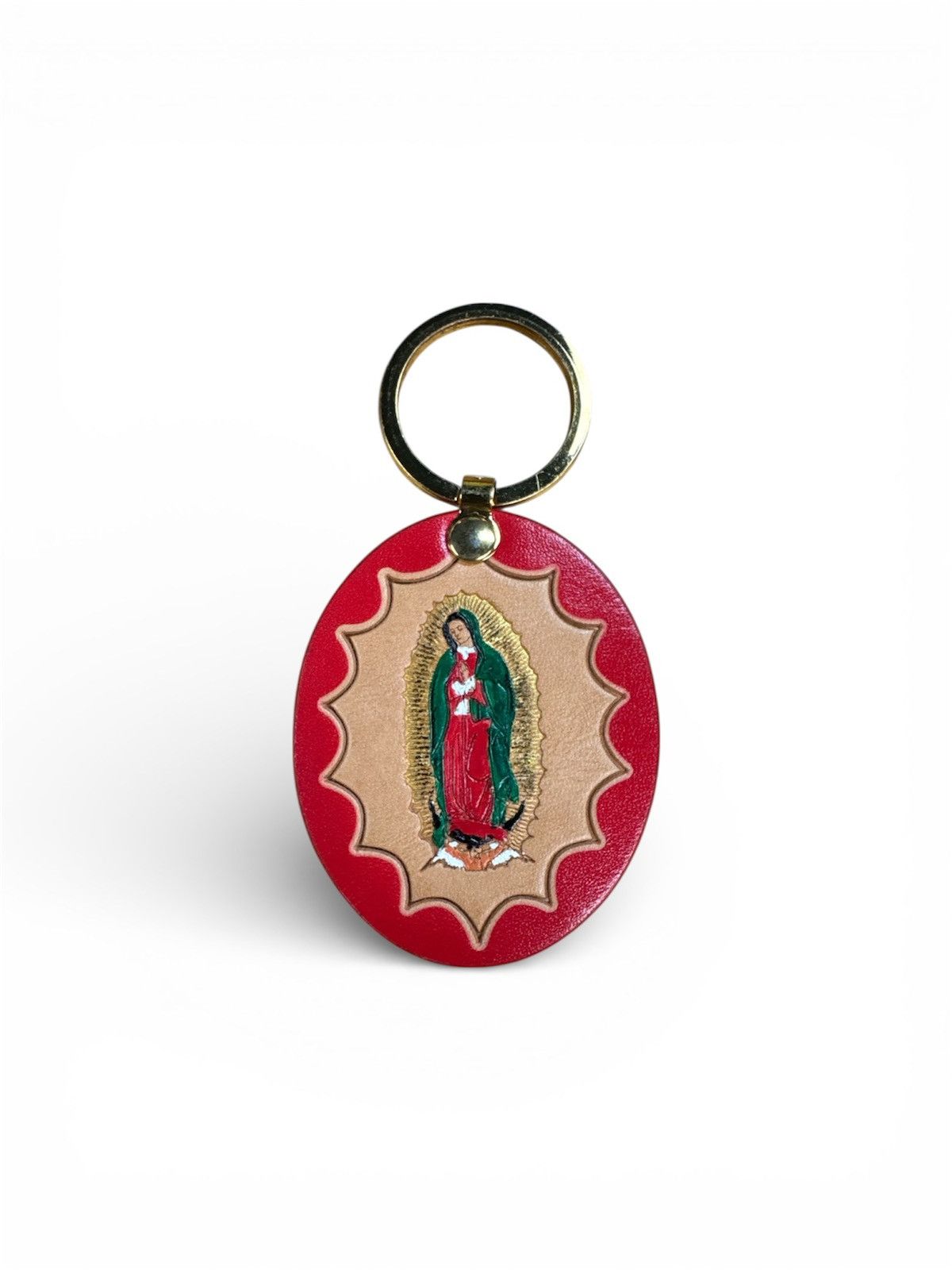 Supreme Lady Of Guadalupe Leather Keychain FW23