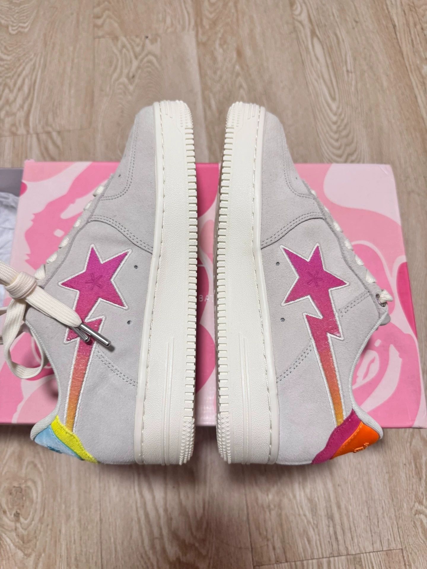 Bape BAPE STA BAPY 23ss Limited Suede Low-Top Sneaker Pink US7 Size US 7 / EU 40 - 4 Thumbnail