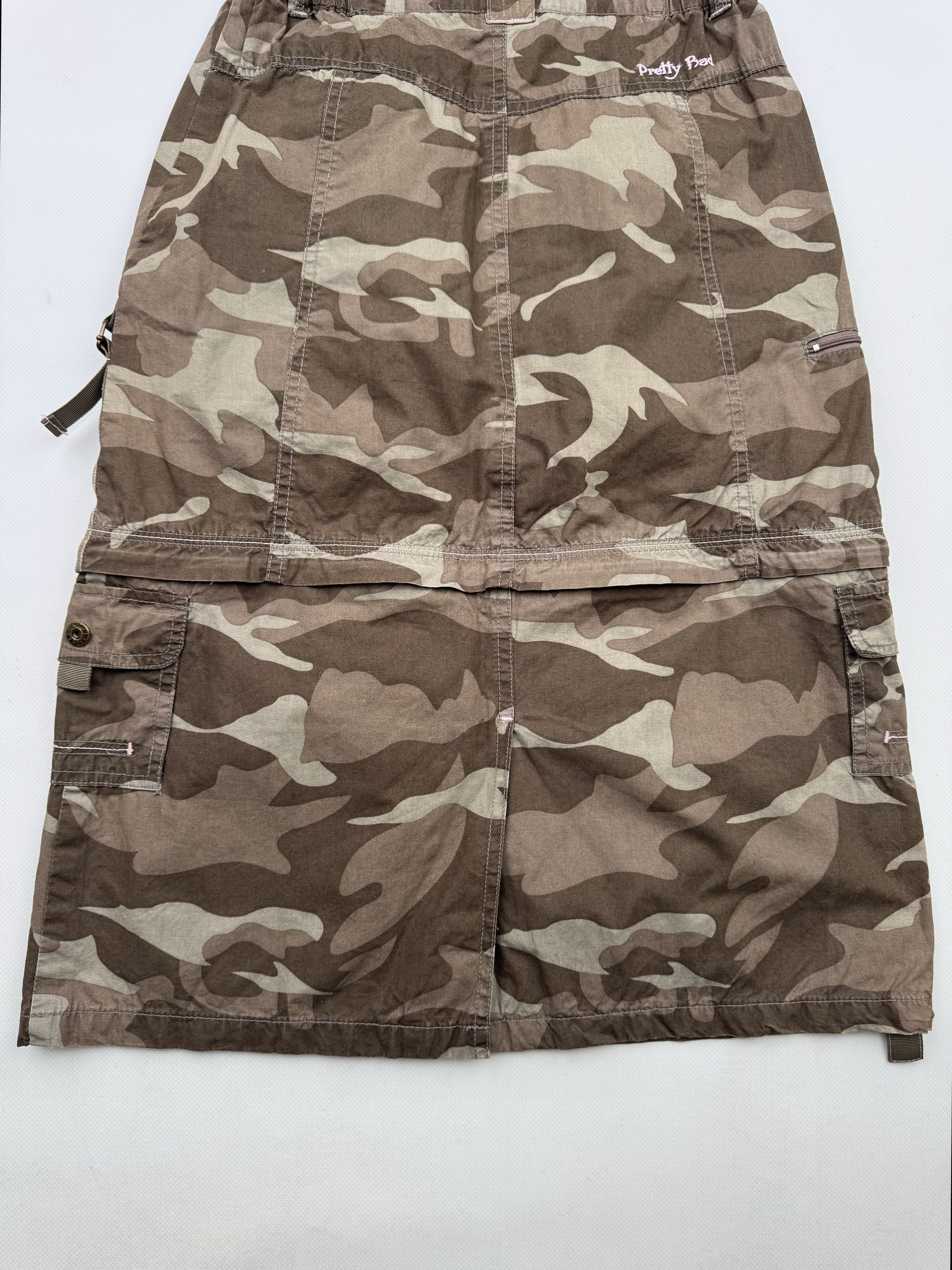 Vintage 90's Military Style Cargo Skirt With Zipped B287(V491)E2 Size 25" / US 0 / IT 36 - 11 Thumbnail