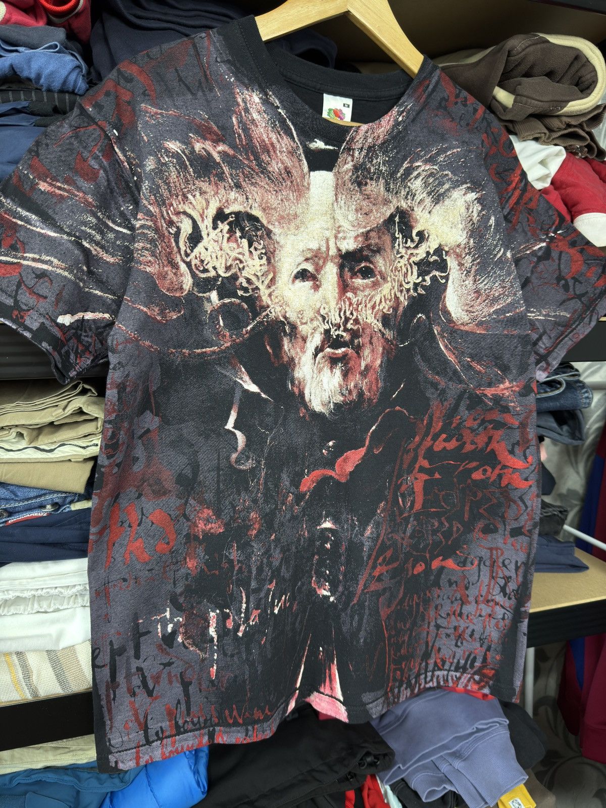Band Tees × Vintage VINTAGE BEHEMOTH THE SATANIST ALL OVER PRINT T-SHIRT DEATH Size US M / EU 48-50 / 2 - 14 Thumbnail