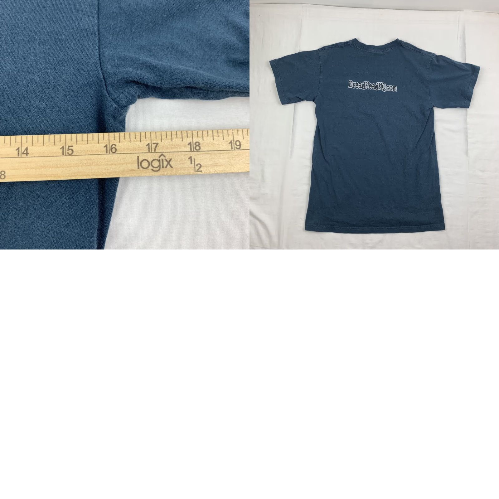 Gildan VINTAGE Dread Head HQ T-Shirt Men S Blue 1990s Hippie Grunge Rasta Gildan Short Sleeve Crew Neck Mens Size US S / EU 44-46 / 1 - 8 Thumbnail