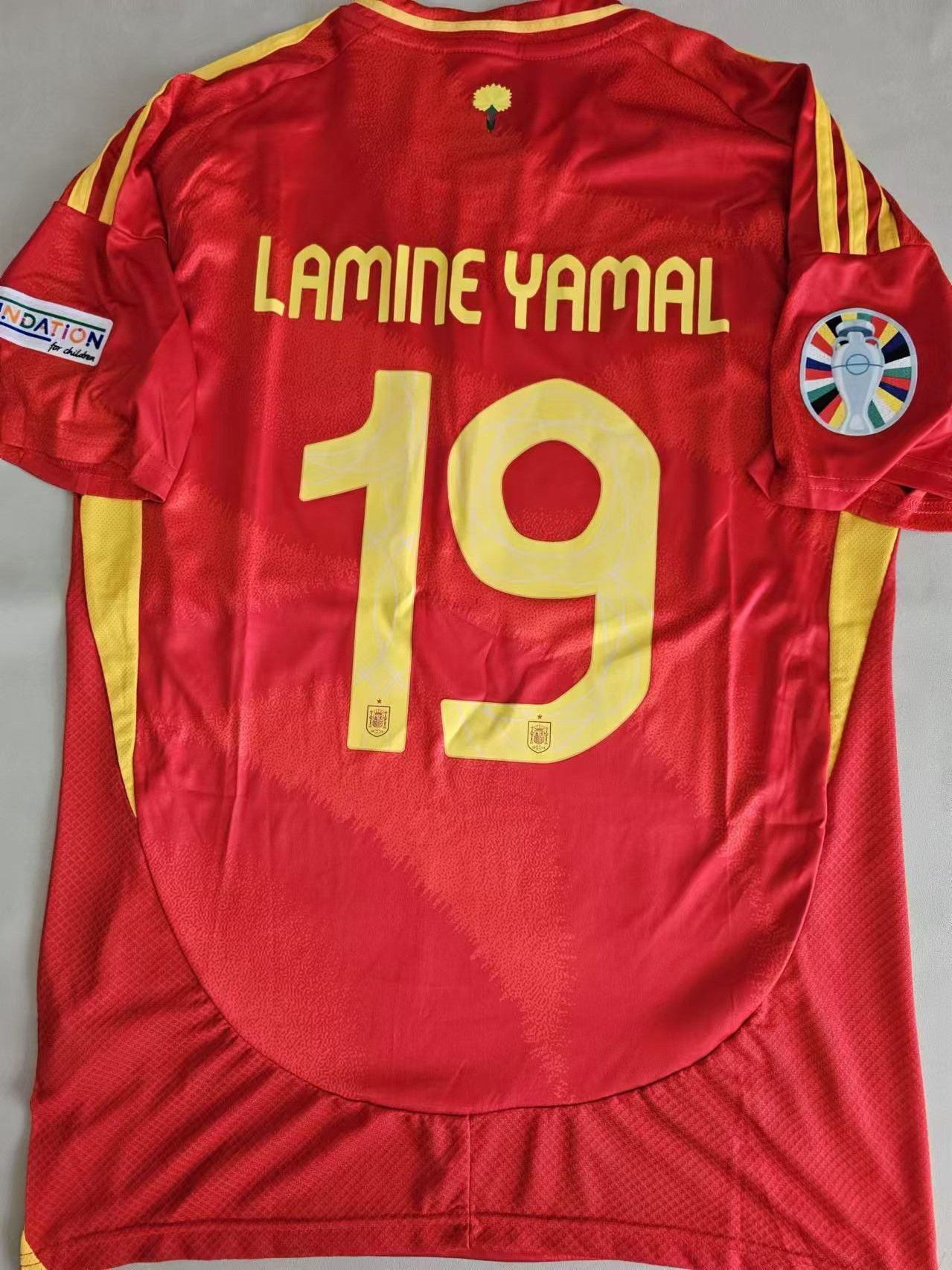 2024 Euro Cup Spain #19 Lamine Yamal Jersey XXL