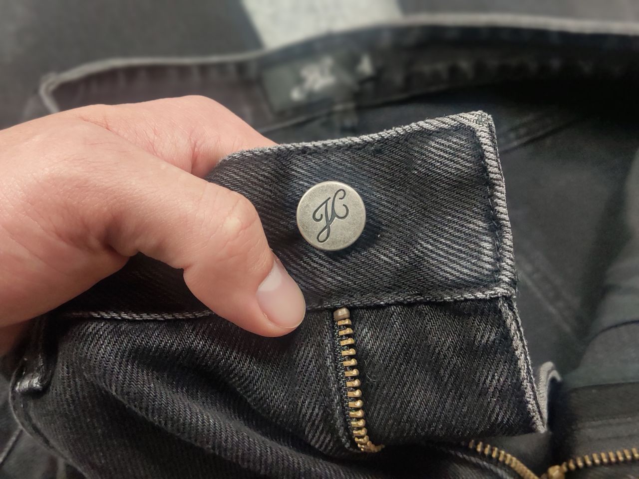 If Six Was Nine JC Official JCAESAR super baggy Black Denim Jeans LGB rick Size US 34 / EU 50 - 14 Thumbnail