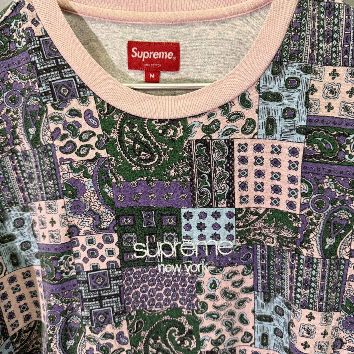 Supreme Supreme Patchwork Paisley S/S Top Medium SS19 Size US M / EU 48-50 / 2 - 2 Thumbnail