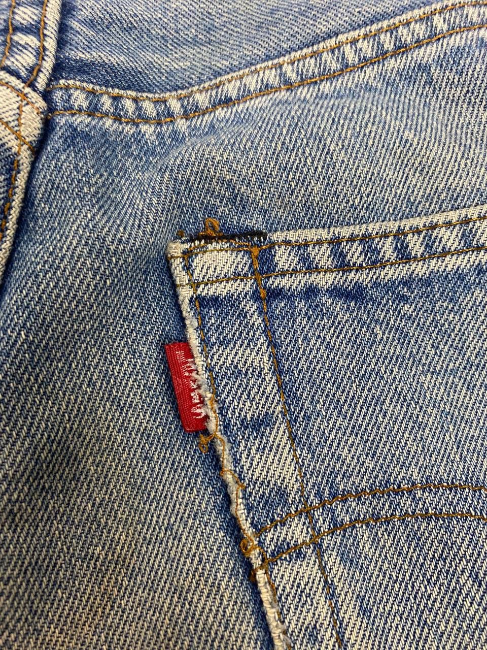 Levi's vintage 80s levis 501 selvedge distressed denim nice design Size US 28 / EU 44 - 7 Thumbnail
