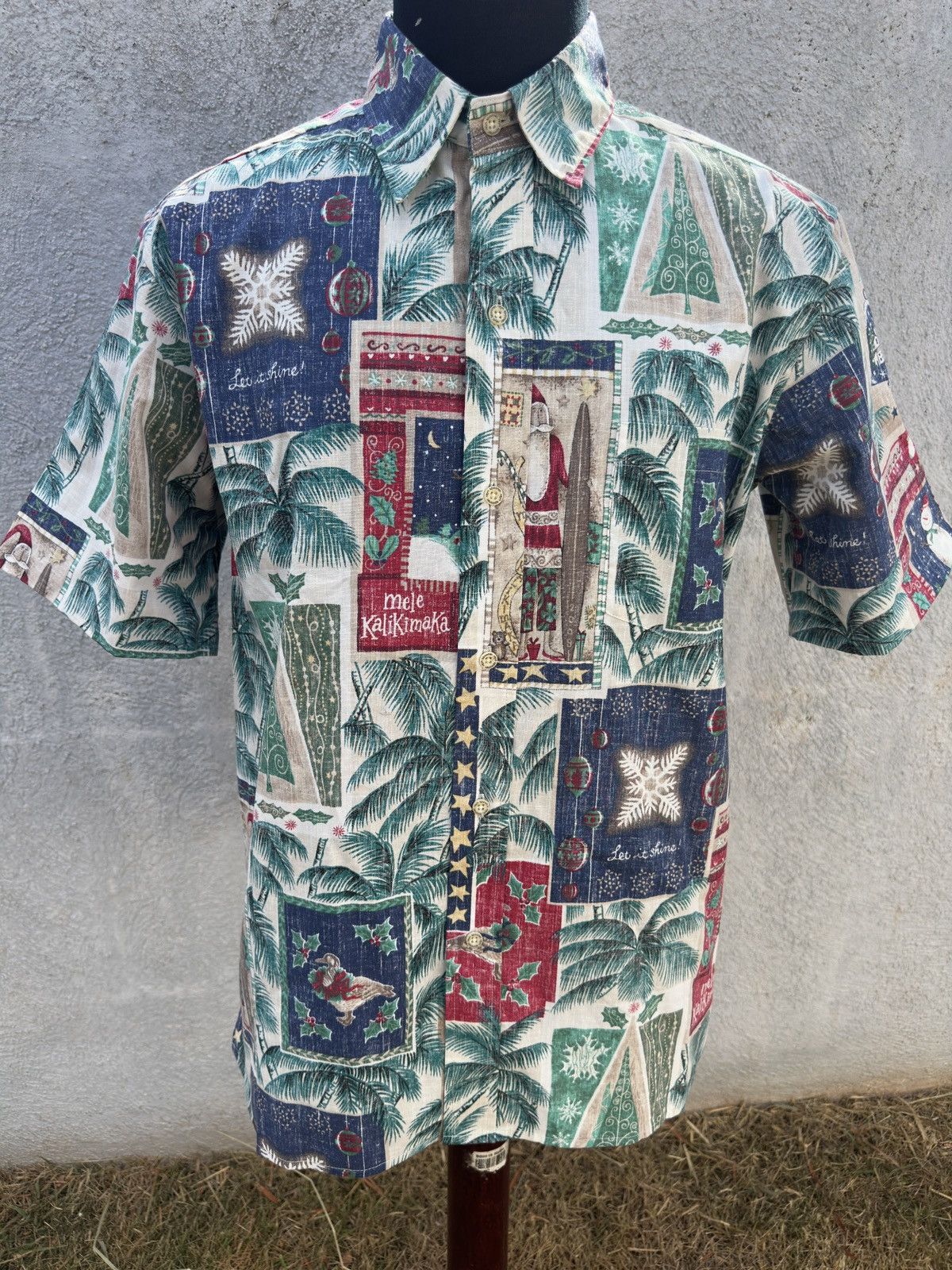 Reyn Spooner Reyn Spooner Vintage Mele Kalikimaka Christmas Shirt Men's M Size US M / EU 48-50 / 2 - 1 Thumbnail
