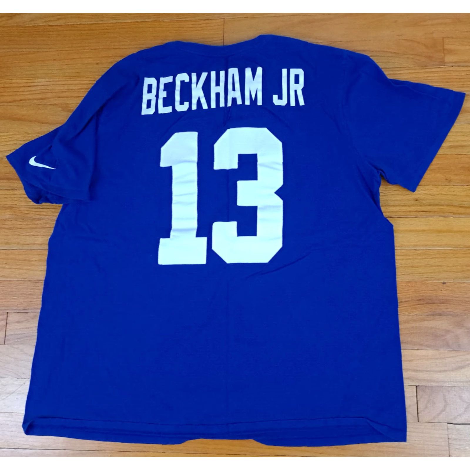 Nike Nike T-Shirt NY Giants Odell Beckham JR XXL Blue Sports Unisex Adults Short Sleeve Tee Mens Womens 2XL Blue Nike Shirt Size US XXL / EU 58 / 5 - 4 Thumbnail