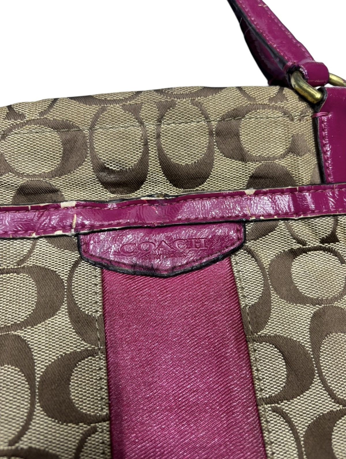 Coach × Vintage 🔥VINTAGE COACH AUTHENTIC MONOGRAM HANDBAG Size ONE SIZE - 5 Thumbnail